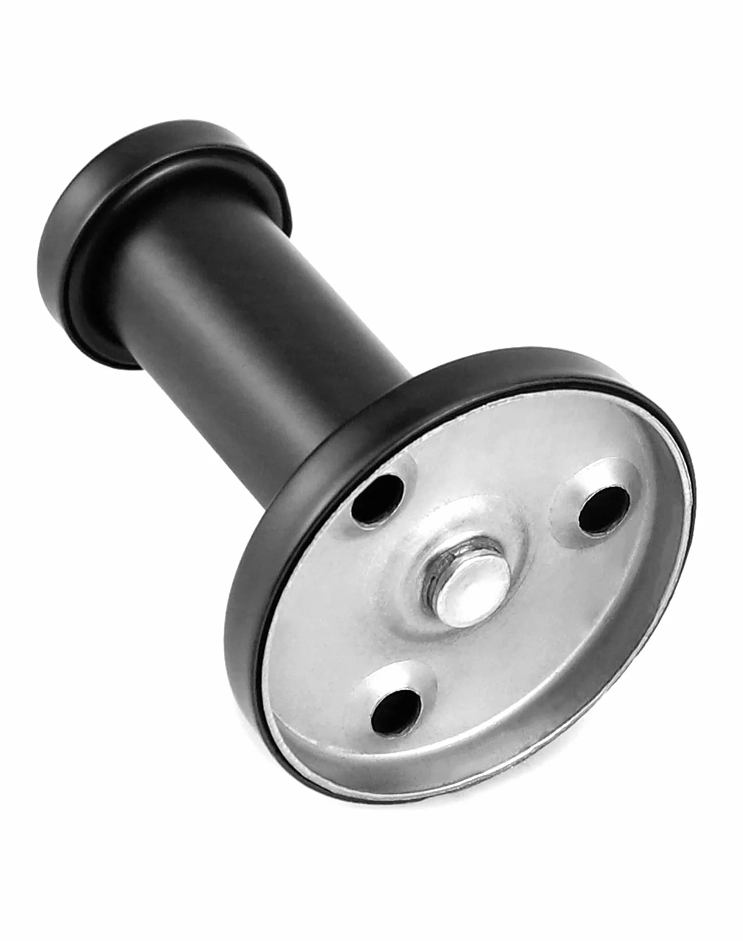 QWORK® 8 sztuk wieszaków czarny, wieszaki 55 mm, haczyki kuchenne, stal nierdzewna, do łazienki, kuchni, gabinetu