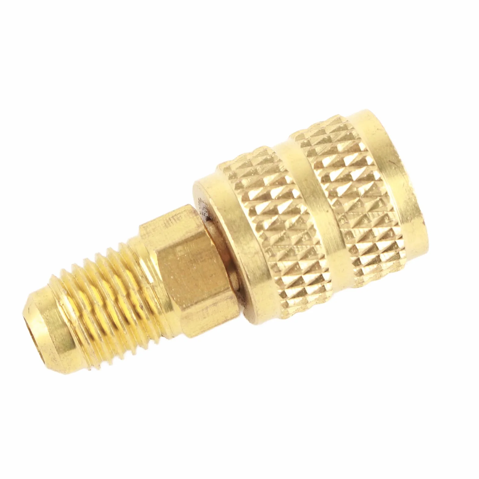 Wysokiej jakości adapter węża R410A, adapter klimatyzatora R410A, praktyczny stabilny serwis chłodzenia do klimatyzatorów R410A Mini Split (R410A zewnętrzny 1/4SAE wewnętrzny 5/16SAE)
