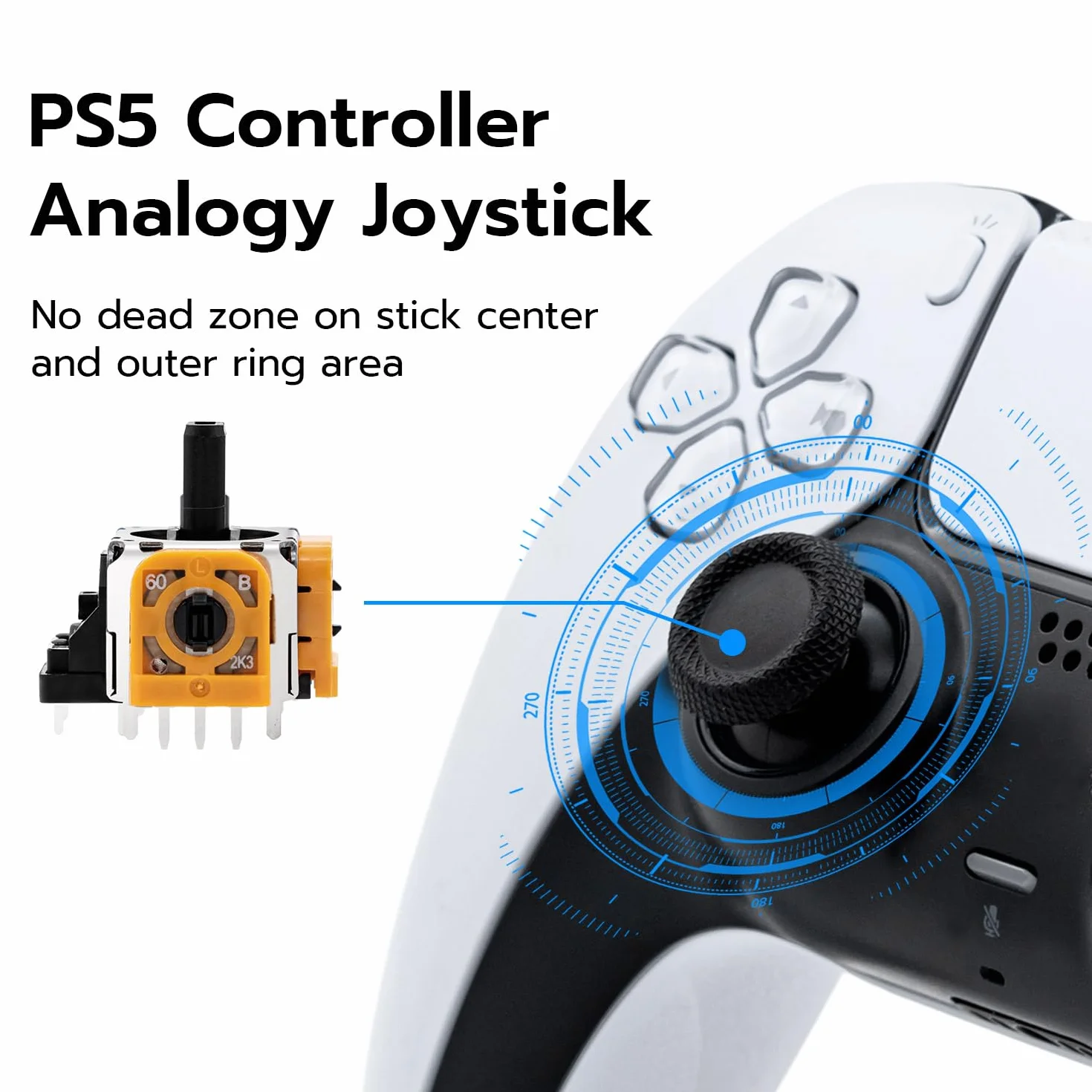 Wigearss 15 w 1 Joystick analogowy zestaw narzędzi zamiennych i naprawczych do kontrolera PS5