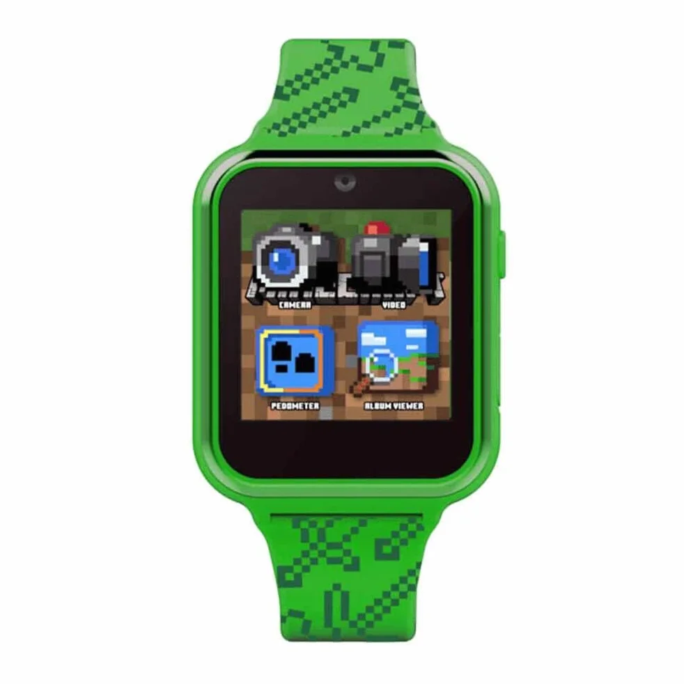Minecraft Smart Watch MIN4045ARG, alarm, zielony, pasek, zielony, Pasek
