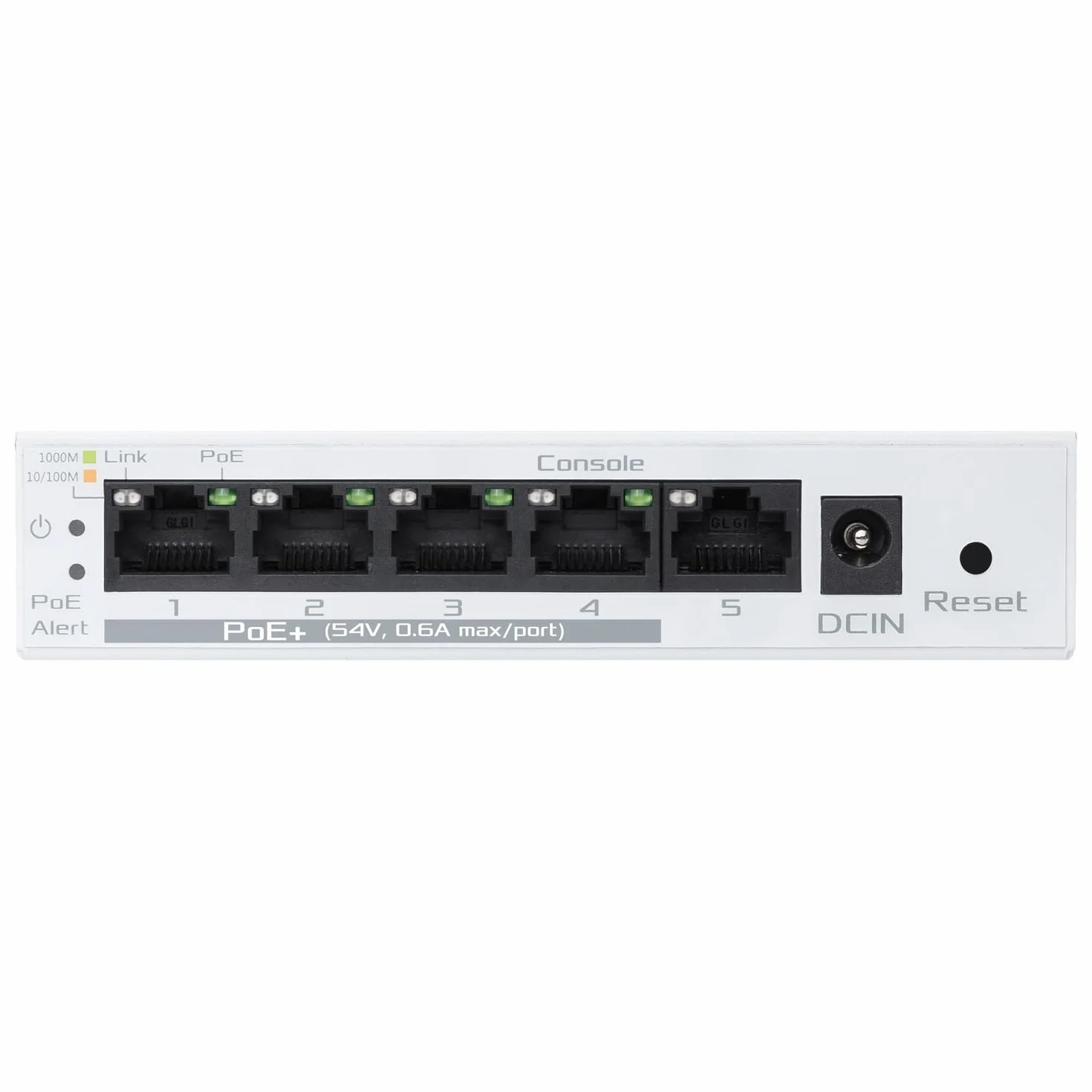 ASUS ExpertWifi EBP15 przełącznik PoE+ do zarządzania 5 portami GbE, 4 porty poe, 60 W, obsługuje punkty dostępowe i kamery IP