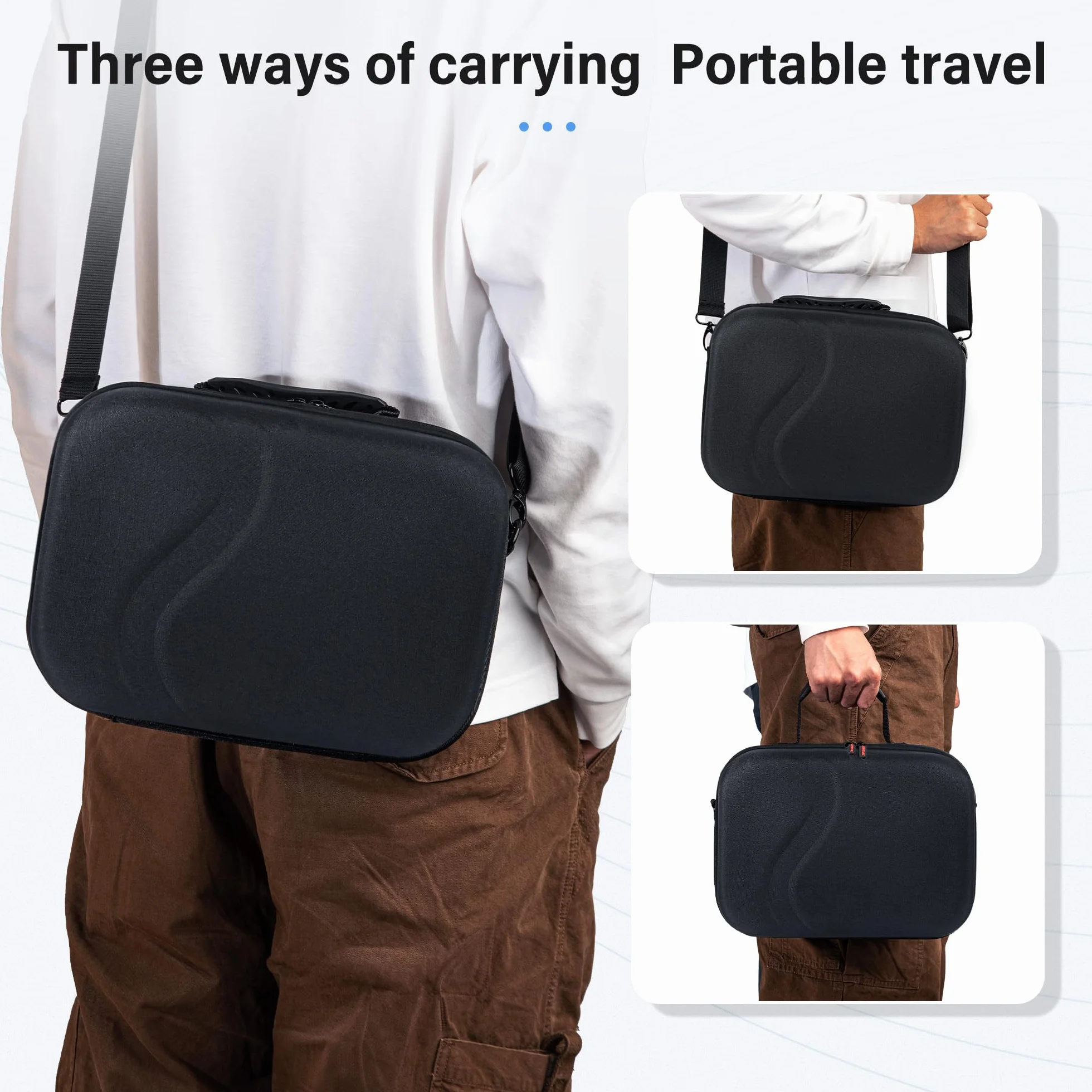 Twarde etui podróżne do Meta Quest 3S/3, kompatybilne z BOBOVR S3 Pro/Kiwi Design, torba przenośna