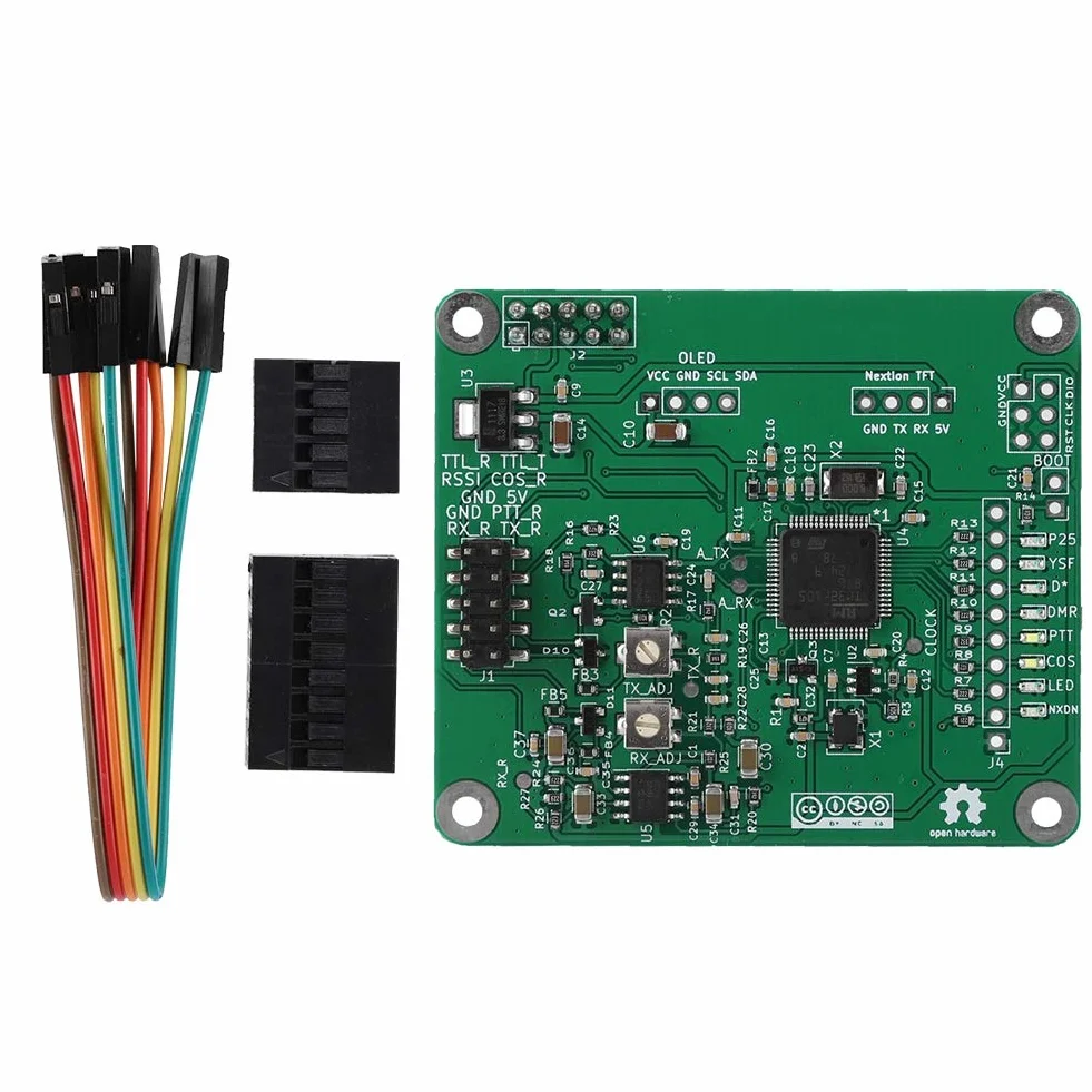 Moduł przekaźnika, moduł przekaźnika Open Source ASHATA MMDVM DMR Repeater, cyfrowy modem głosowy w wielomodowej płytce rozszerzającej z kablem Moto do