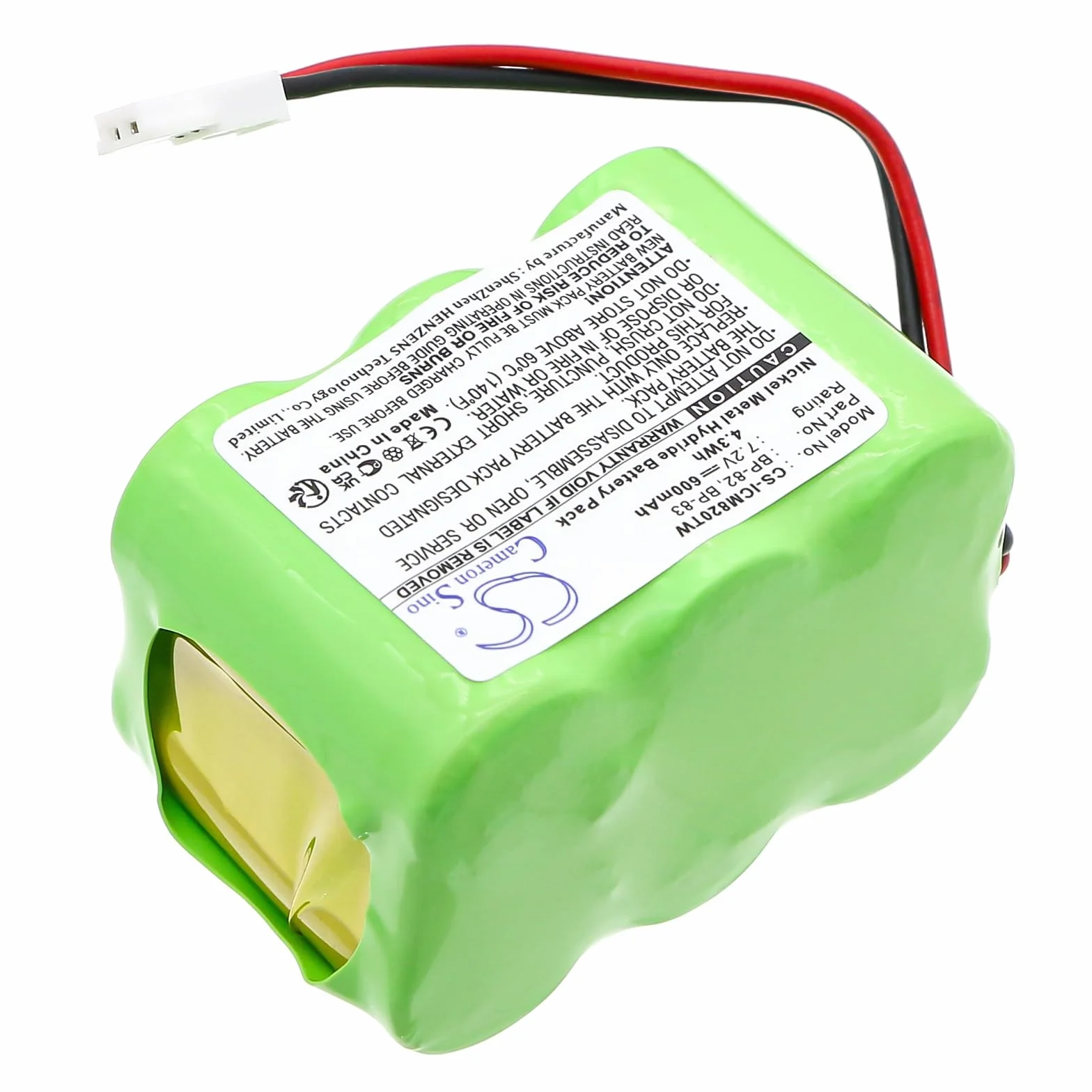 TECHTEK Bateria 600mAh kompatybilny z [Icom] IC-24AT, IC-24ET, IC-25RA, IC-2SA, IC-2SAT, IC-2SE, IC-2SET, IC-3SAT, IC-45A, IC-45SE, IC-4SA, IC-4SE, IC-CM8, IC-CM89, IC-M7, IC-R1, IC-W2A zastępuje FB