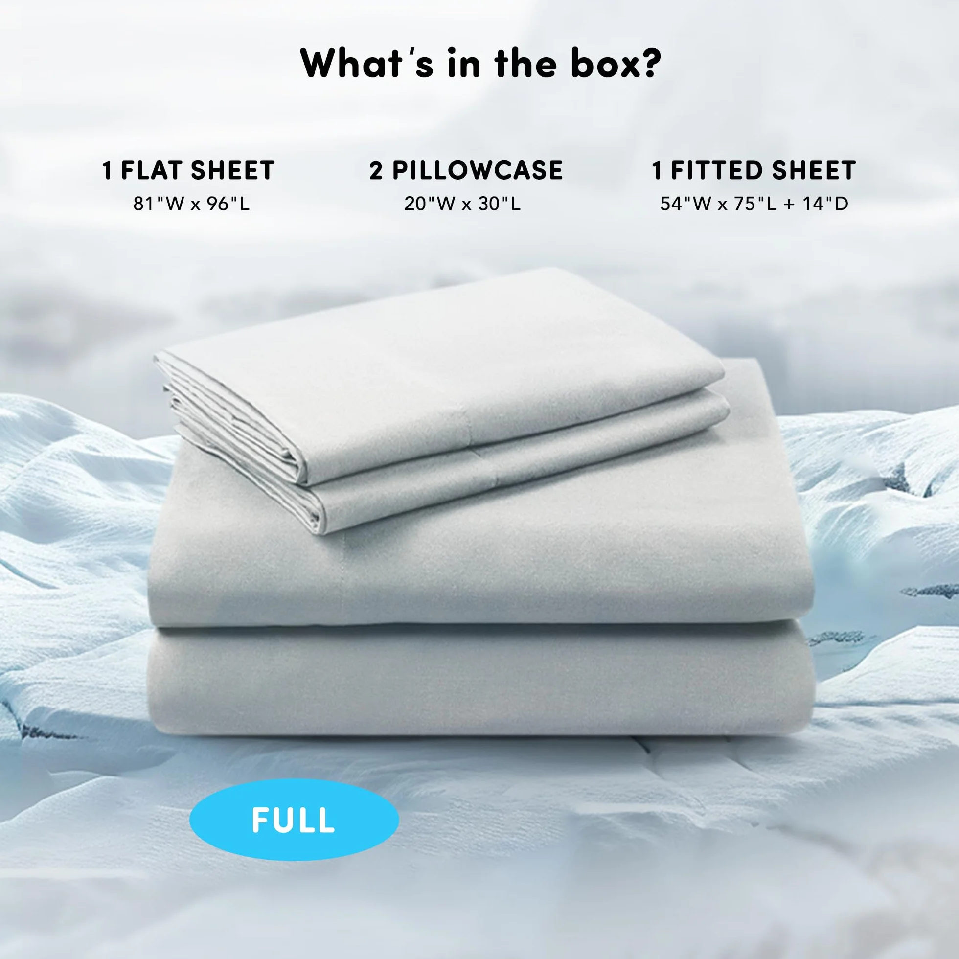 Comfort Spaces Coolmax zestaw prześcieradeł odprowadzających wilgoć, miękkie, odporne na blaknięcie, wszystkie elastyczne, głębokie kieszenie pasują do materaca do 40 cm, prześcieradła chłodzące na