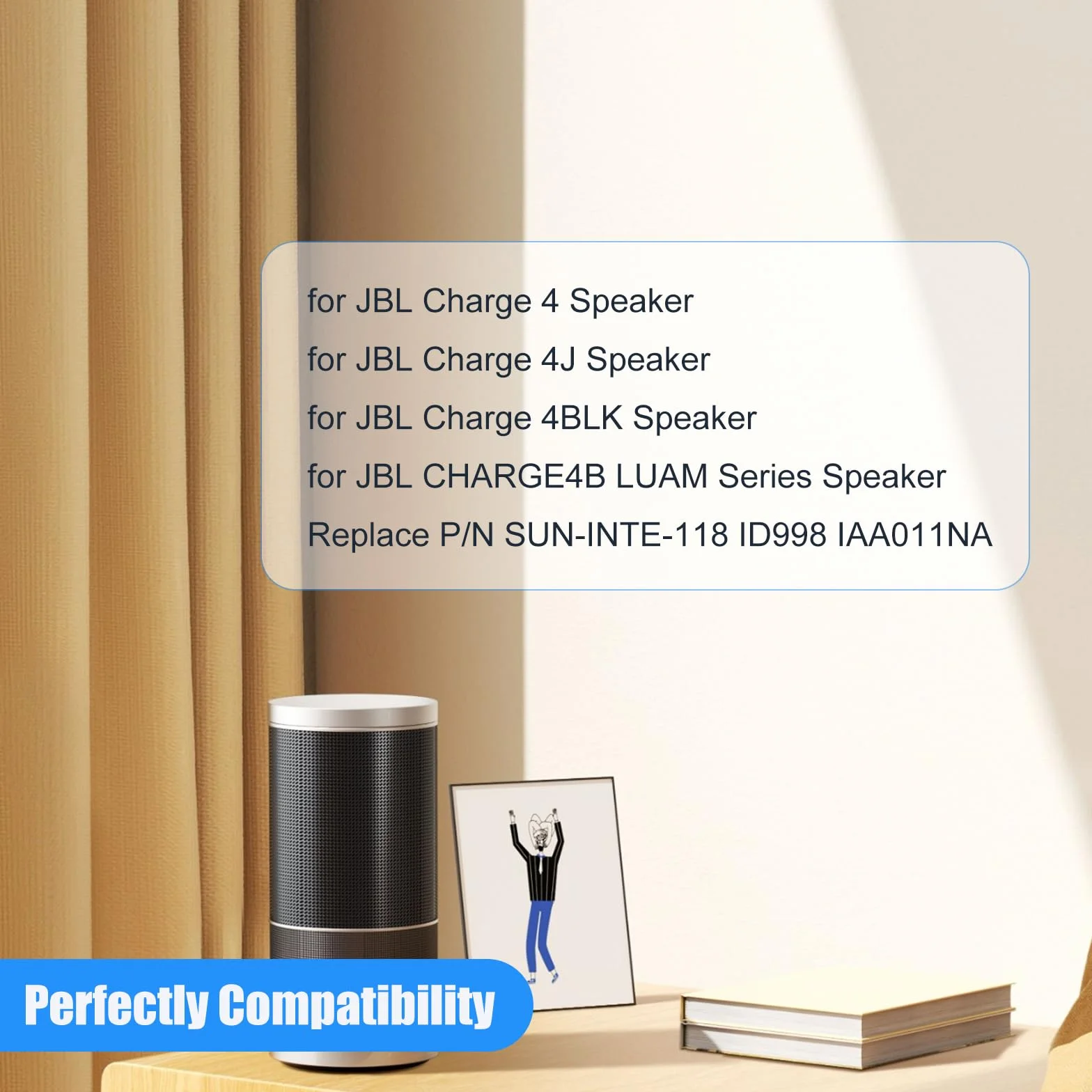 Akumulator Charge 4 12000 mAh kompatybilny z JBL Charge 4BLK Charge 4J CHARGE4BLUAM 1INR19/66-3 ID998 SUN-INTE-118 IY1068 z zestawem naprawczym