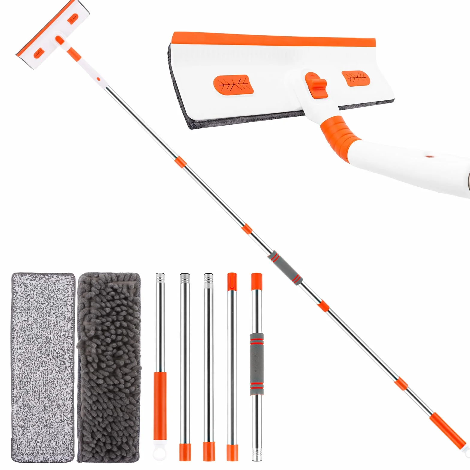 Myjka teleskopowa do okien 2 w 1 zestaw 38-206 cm do wysokich okien