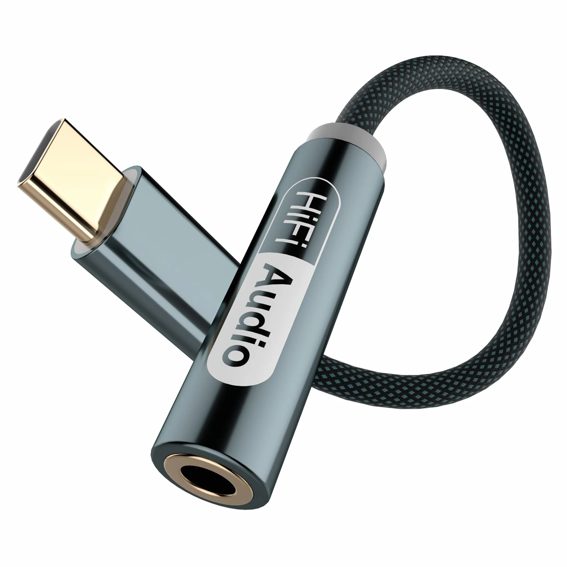 YISH USB C Jack：Typ C Jack 3.5, nylonowa przejściówka USB C Jack kompatybilna z iPhone 17/16 Pro Max/15 Plus Samsung Galaxy S25/S24/S23 Xiaomi 9/8 MacBook iPad Pro Google Pixel 9/8