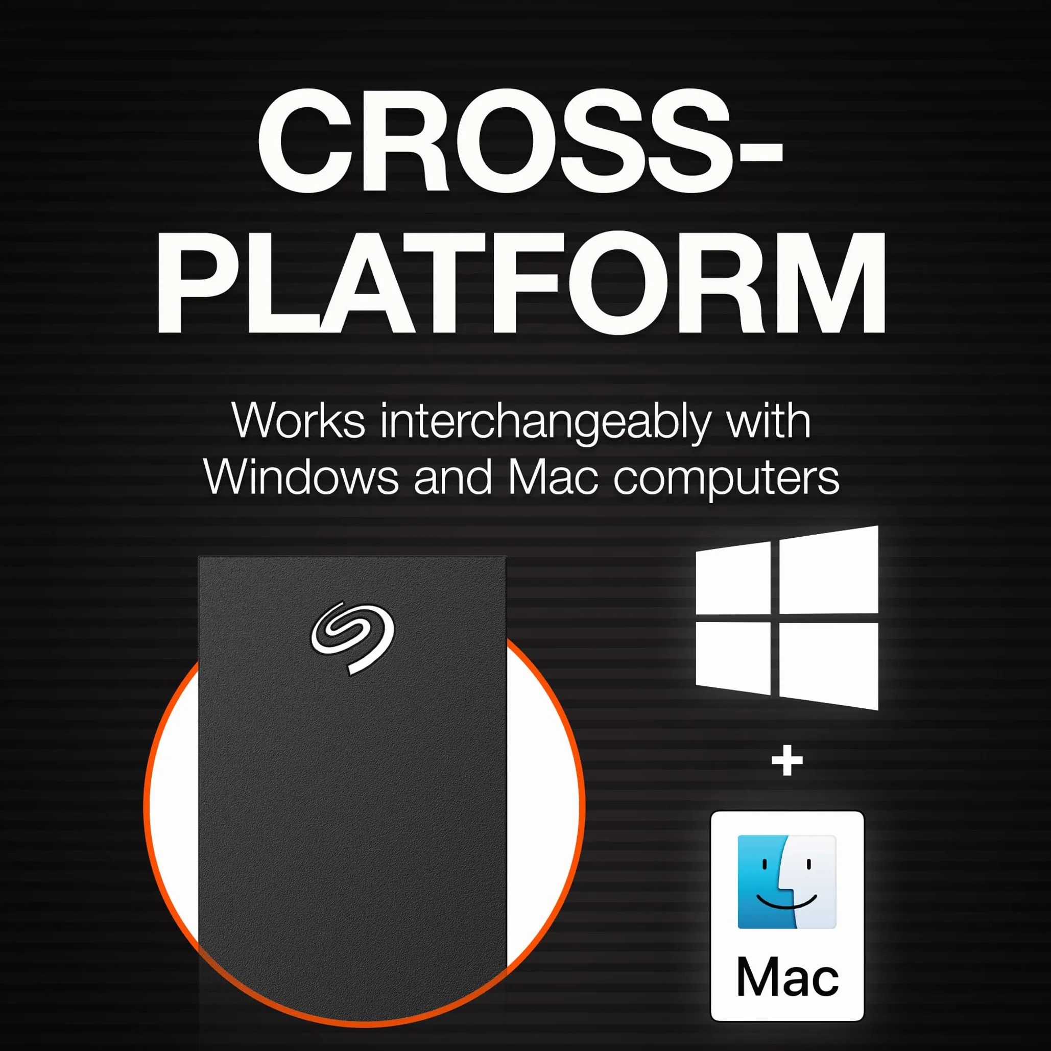 Seagate One Touch Hub 6TB, Zewnętrzny dysk twardy,do komputerów Mac, PC oraz Mac, USB-C, USB 3.0, 1 Letnie Mylio, Data Rescue Service (STLC6000400)