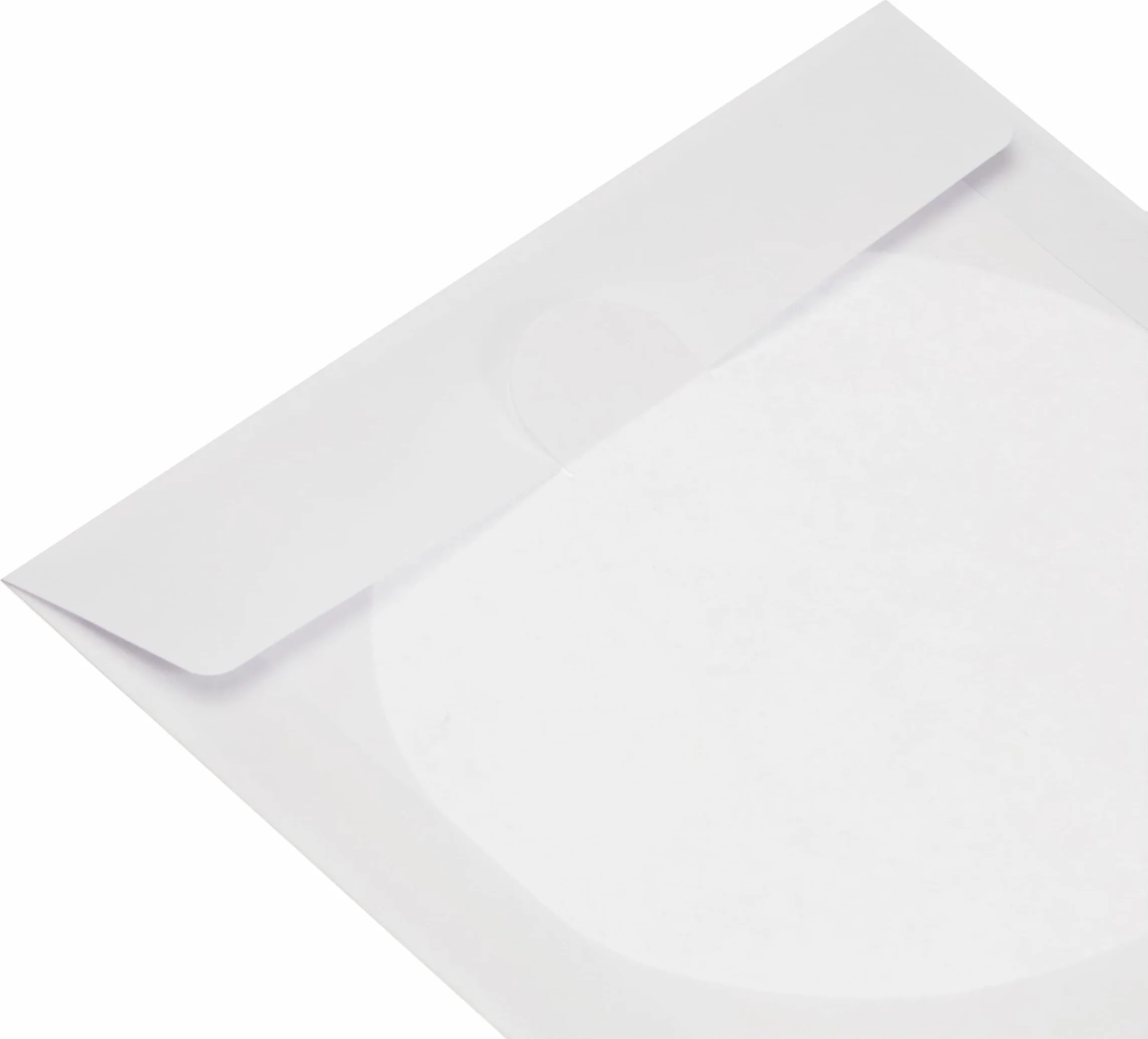 Hama Papierowe etui na płyty CD/DVD/Blu-ray (z przezroczystym okienkiem, zamykane) opakowanie 100 szt., białe