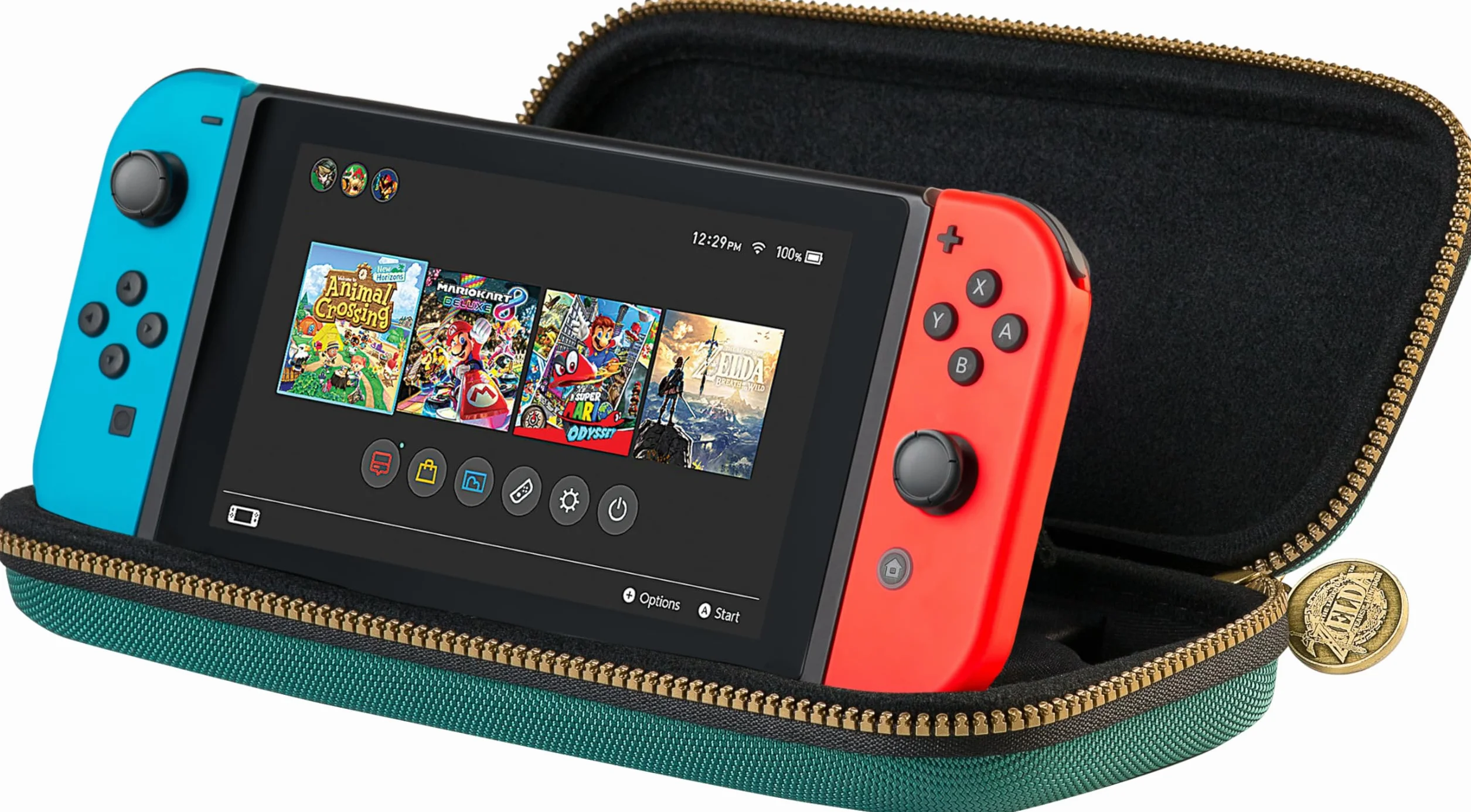 Game Traveler Nintendo Switch Zelda Tears of The Kingdom Deluxe Travel Case
