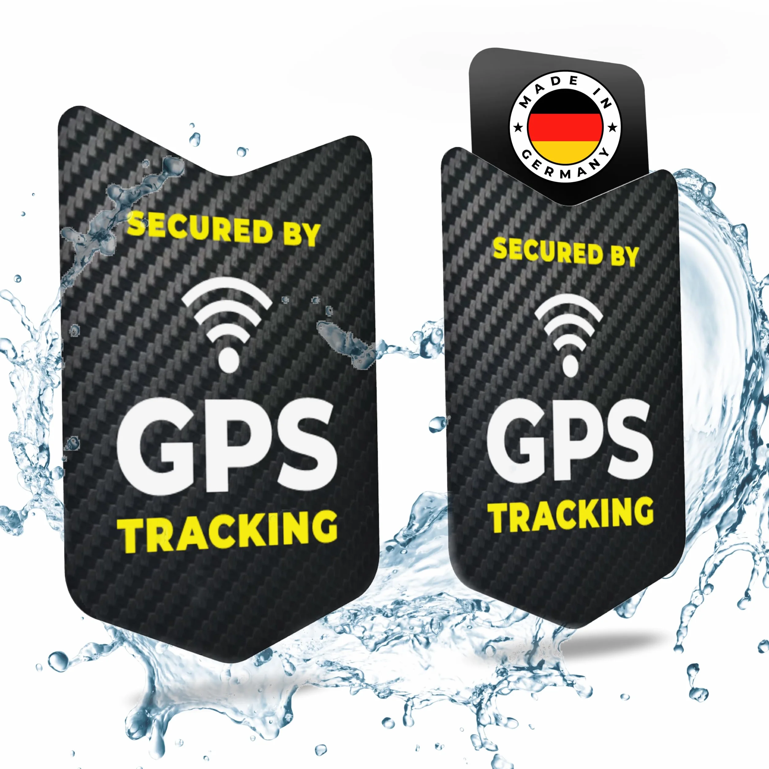 tagplus® Wysokiej jakości naklejka GPS do roweru [2 sztuki] z supermocnym klejem zapewniającym maksymalną ochronę przed kradzieżą wraz z instrukcją I naklejka rowerowa odporna na warunki atmosferyczne