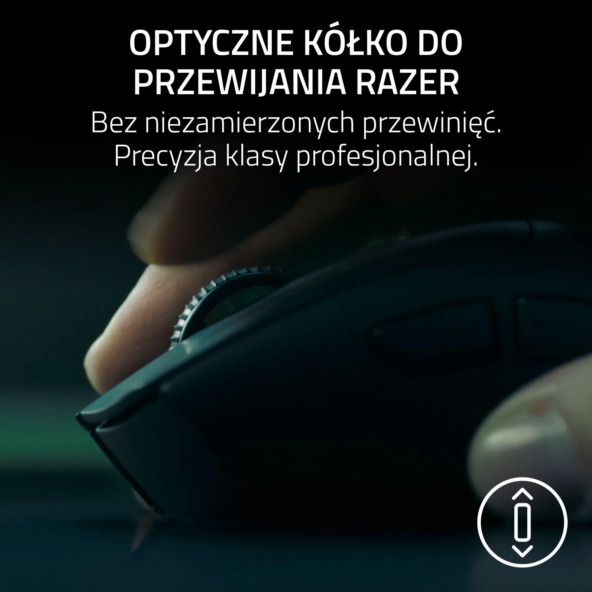 Razer DeathAdder V4 Pro - ultralekka bezprzewodowa ergonomiczna mysz sportowa - 56 g - 2,4 GHz Hyperspeed - czujnik Focus Pro 45K - 8K Hz Polling - przełączniki optyczne Gen-4 - PC/Mac | Czarny