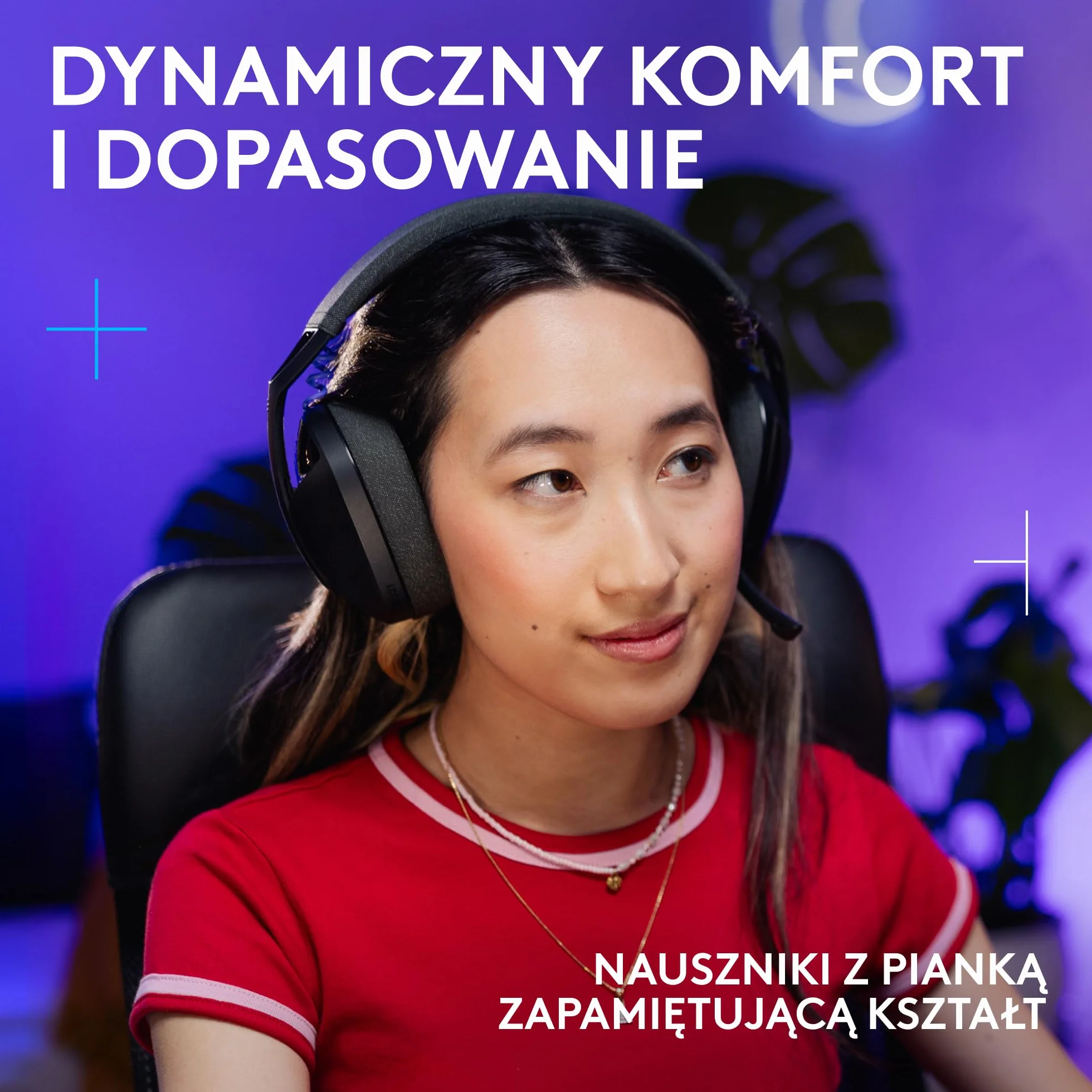 Logitech G G321 LIGHTSPEED bezprzewodowy zestaw słuchawkowy do gier Bluetooth, mikrofon na wysięgniku 16 kHz, PC, PS4, PS5, Nintendo Switch – Czarny