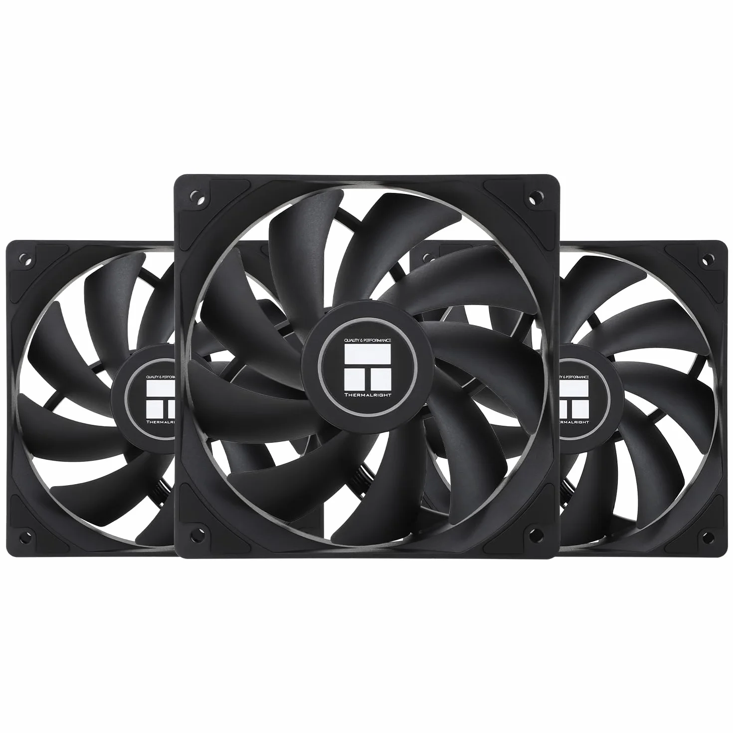 Thermalright TL-C12C CPU Fan 120mm Case Cooler Fan, 4pin PWM Cichy wentylator komputerowy z S-FDB łożyska w zestawie, do 1550RPM wentylator chłodzący（3 ilości）