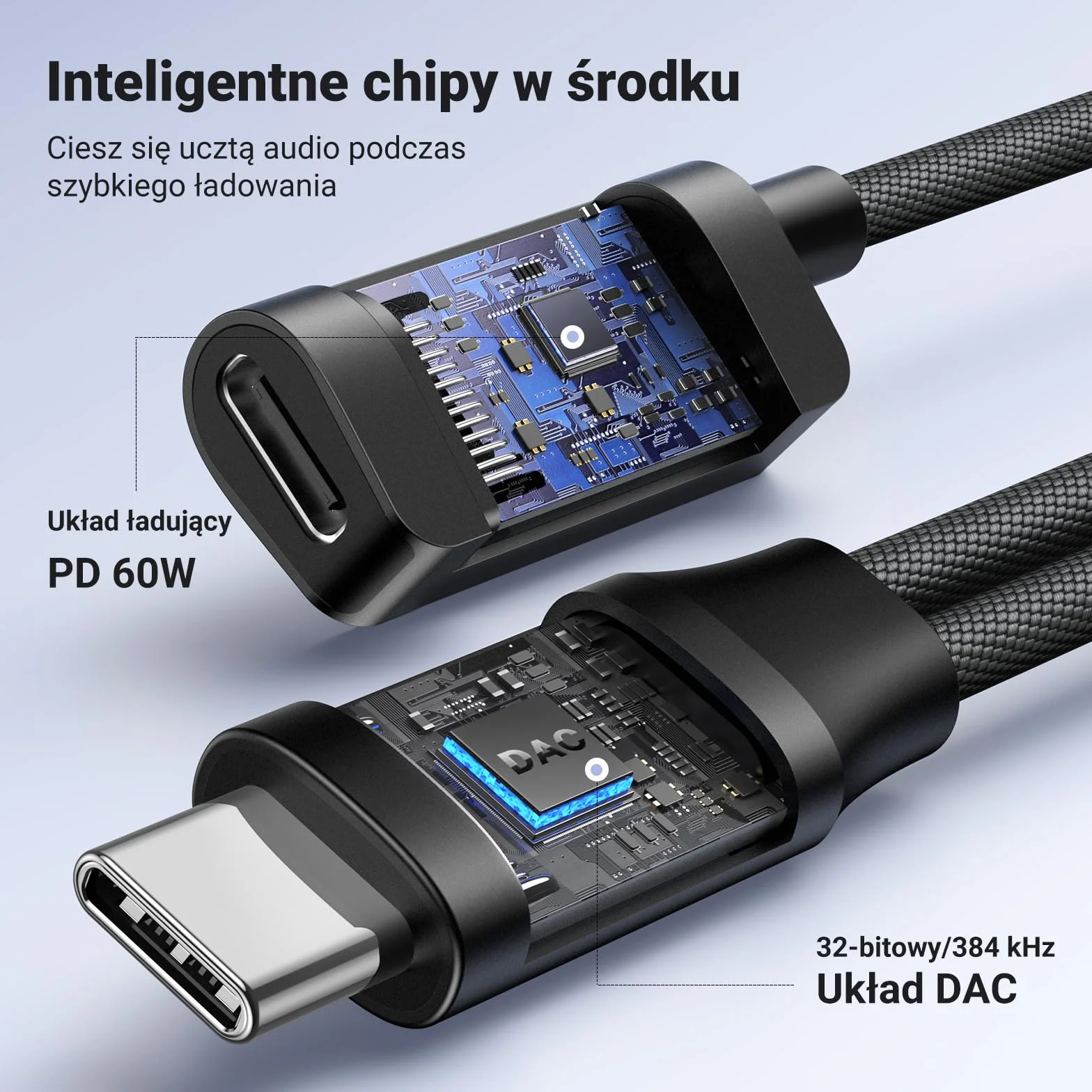 UGREEN USB C na Jack 3,5 mm Adapter z szybkim ładowaniem PD 60 W, magnetyczną kartą dźwiękową USB do iPhone'a 15, laptopa i zestawu słuchawkowego (standard CTIA/OMTP) itp.