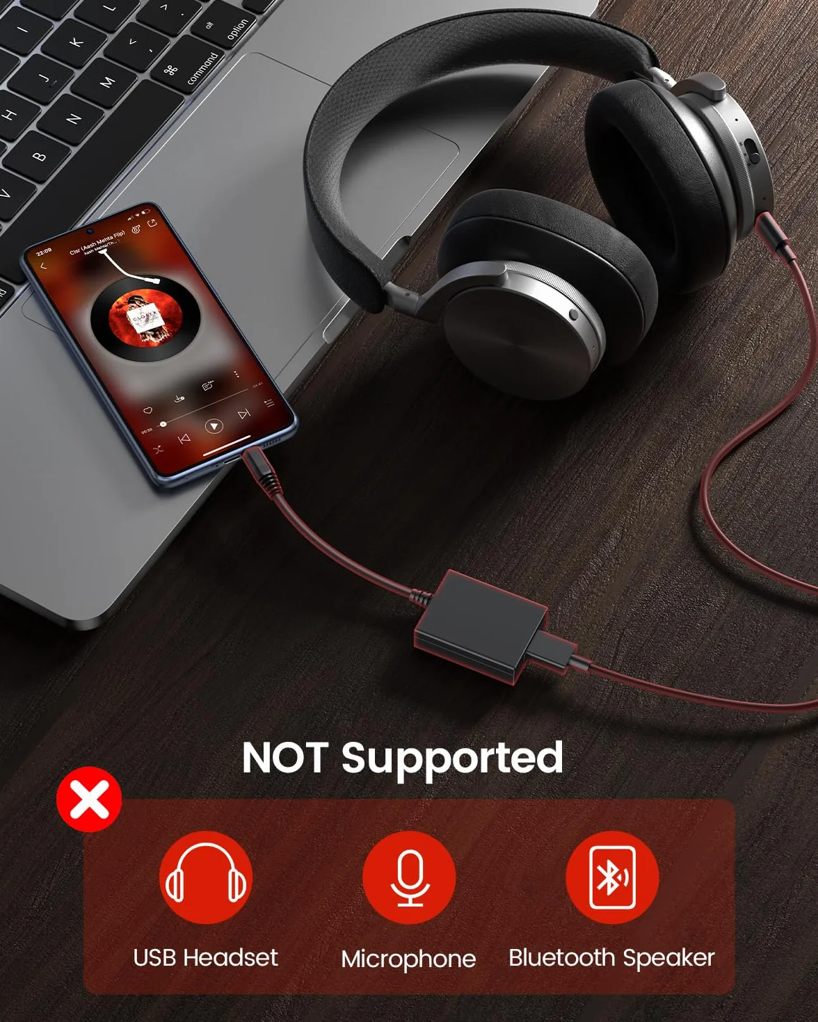ANDTOBO USB do Aux Audio Adaptera