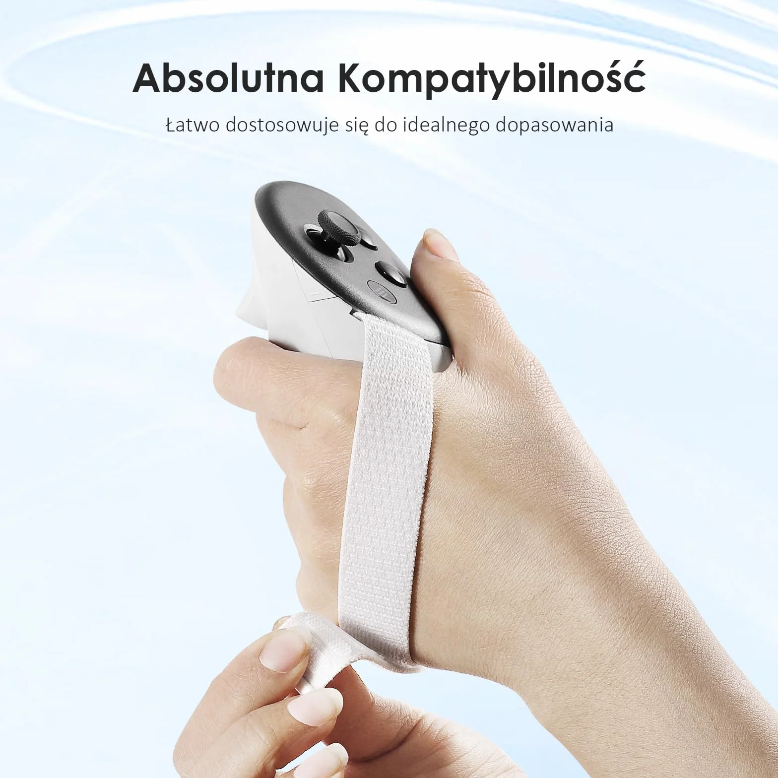 vr Antypoślizgowe Paski na Kontroler z Regulowanymi Paskami na Kostki do Quest 3S do Quest 3 Osłona Uchwytów Kontrolera do Quest 3S/3 Akcesoriów