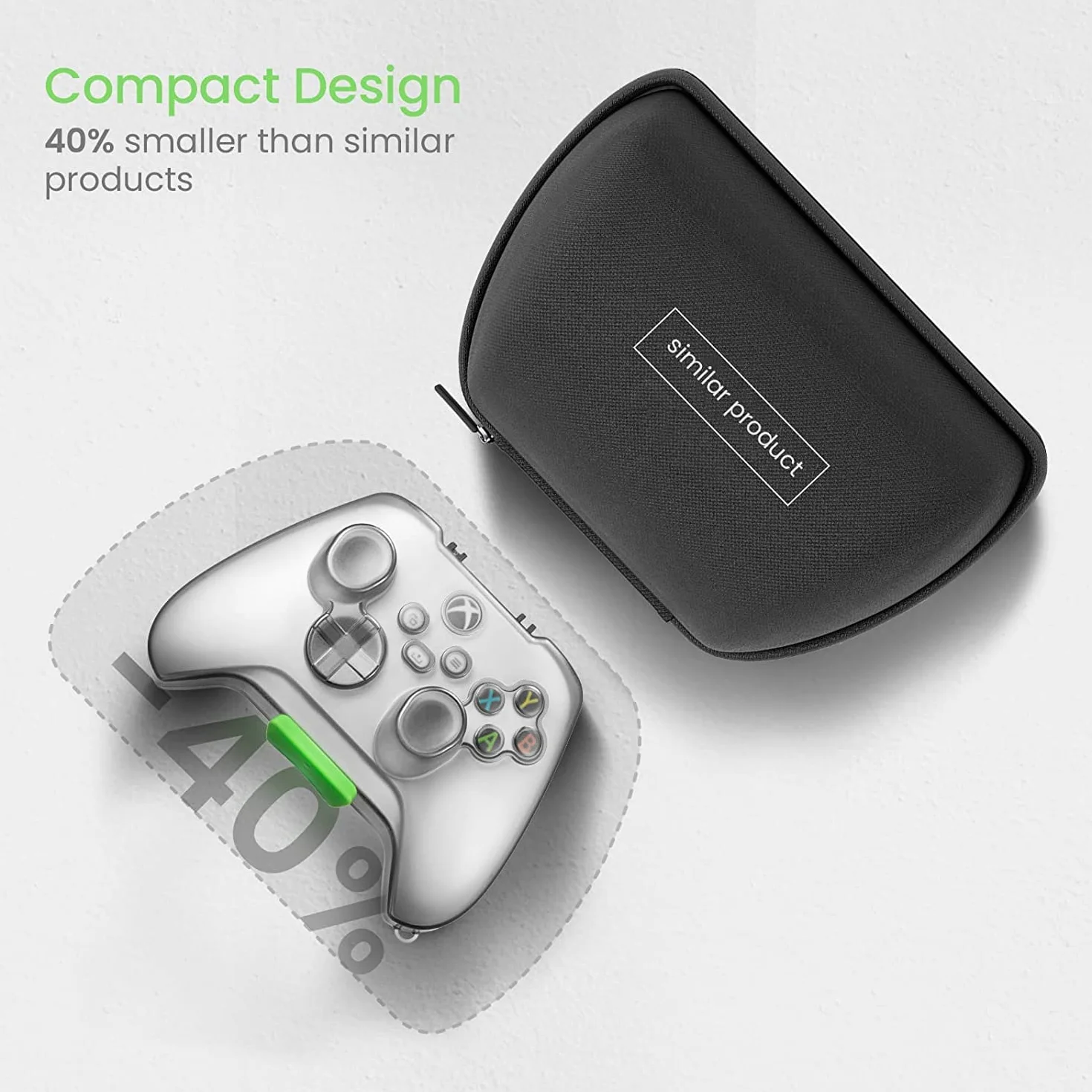 Tomtoc Bezprzewodowe Etui na Kontroler Xbox, Twarde Etui Ochronne dla Kontrolerów Bezprzewodowych i Pilotów Microsoft Xbox Series X/S 2020, Ultracienkie, Lekkie i Kompaktowe