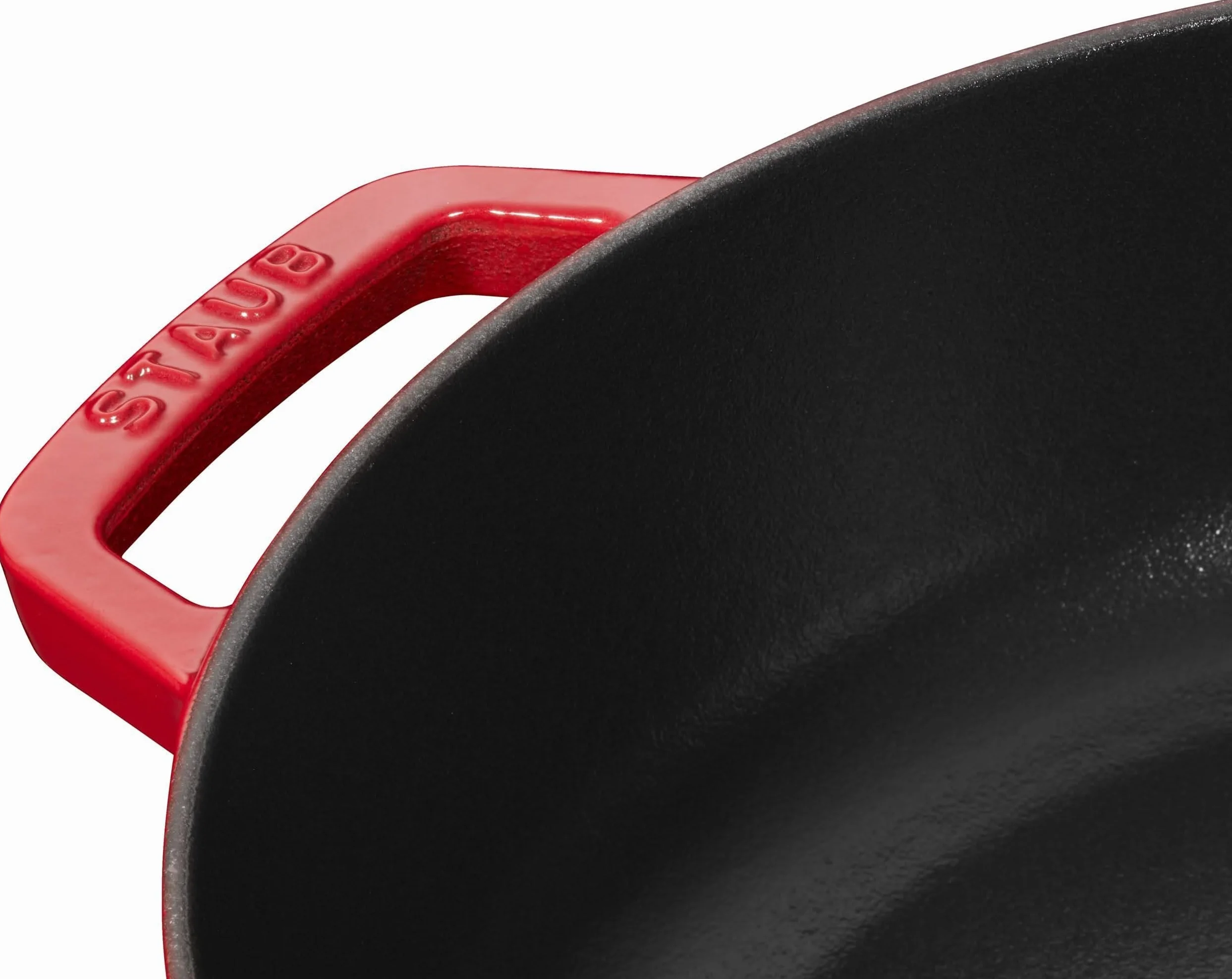 STAUB Gusseisen Bräter, rund 28 cm, 3,7 L, Kirschrot