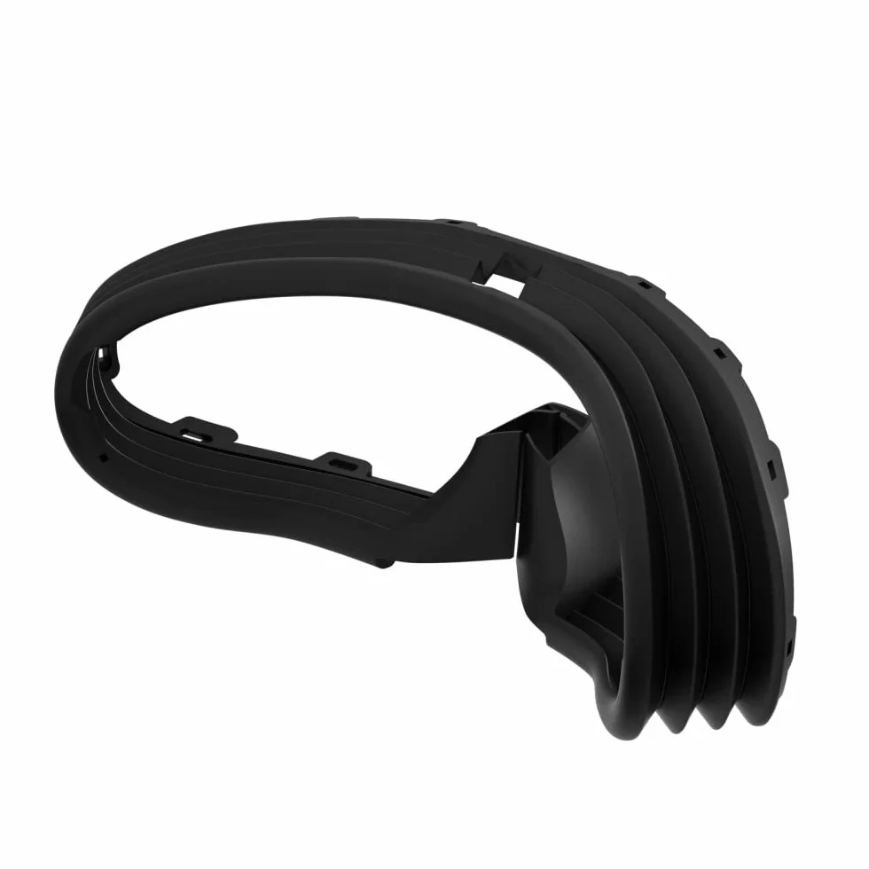 EMEBAY Twarz VR Silikonowe Etui do PSVR2 / Play*station VR2, miękkie, zmywalne, ochronne etui VR dla PS VR2, gumowe etui ochronne z czapką z kołysaniem, czarny, Pokrowiec silikonowy