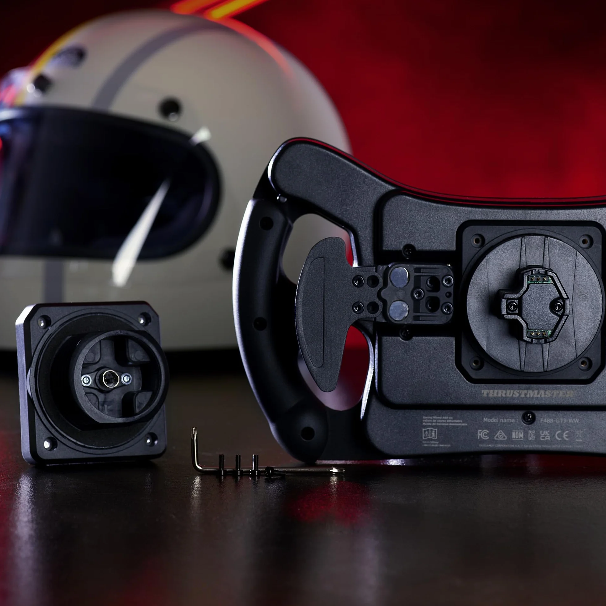 Thrustmaster Ferrari 488 GT3 Wheel Add-On, Koło Kierownicy Wyścigowej, PC, PS5, PS4, Xbox Series X|S, Xbox One, Oficjalna Licencja Ferrari