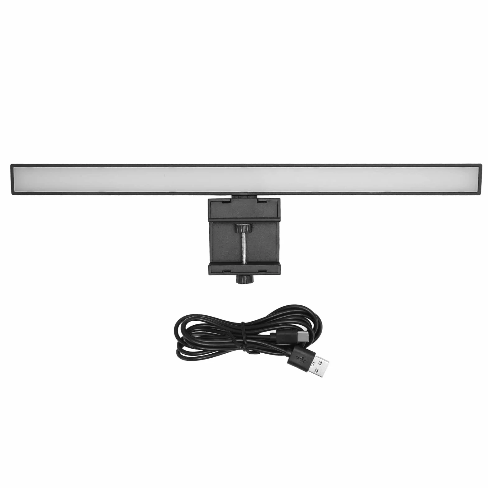 Generic Monitor Portu Typu C Lampka Zadaniowa 3 Tryby Kolorów Sterowanie Dotykowe dla Paska świetlnego Ekranu Komputera Czarny