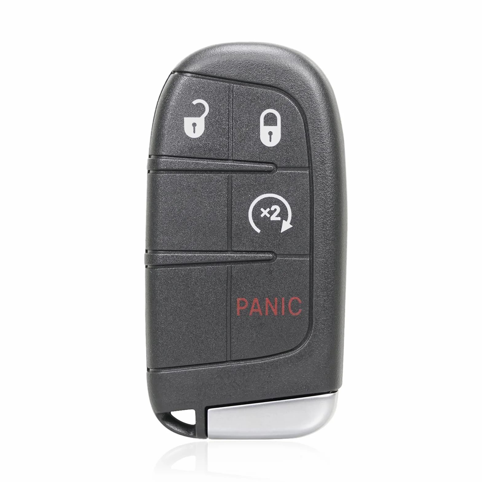 Unifizz 433 MHz 4 przyciski bezkluczykowe zdalne wejście breloczek samochodowy czarny M3N-40821302 do Dodge- Journey 2011-2020 46 chip