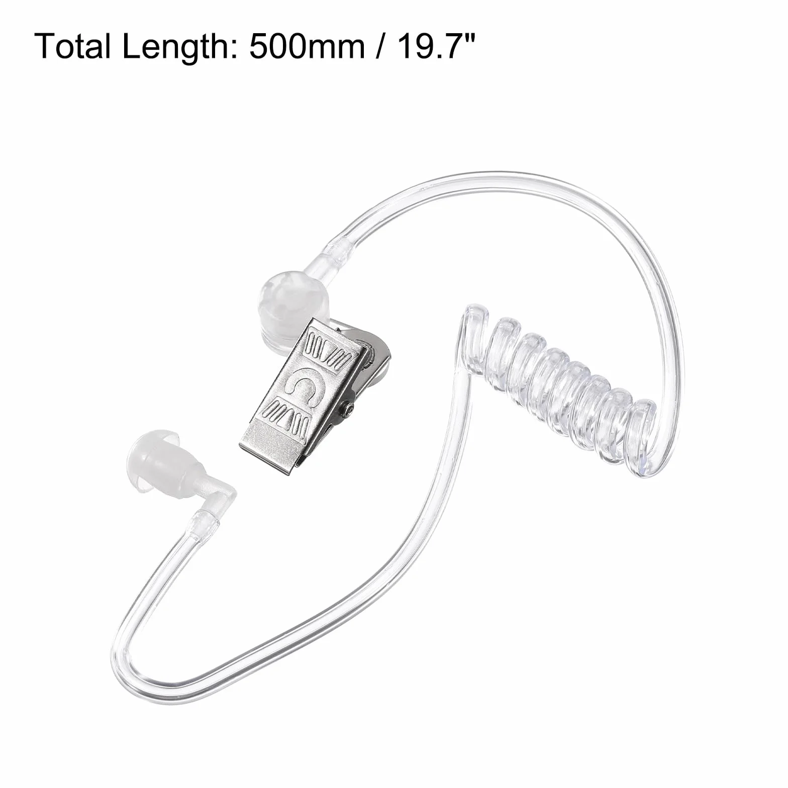 QUARKZMAN Ucho Kawałek Zestaw Słuchawkowy Tajny Agent Zestaw Słuchawkowy Zestaw Słuchawkowy z Słuchawkami Wymiana Akustyczna Rura do 2-Way Radio Audio Słuchawki Zestaw 1