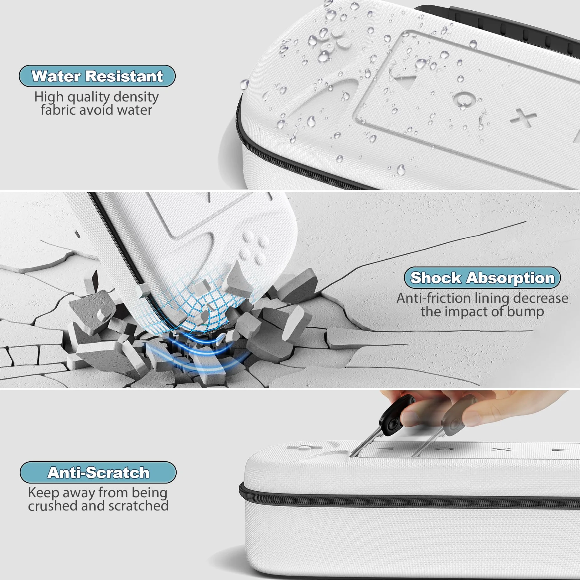 Tokluck Torba na PlayStation Portal Remote Player, Twarda torba na akcesoria PlayStation Portal, torba na podróże i przechowywanie akcesoriów PS Portal