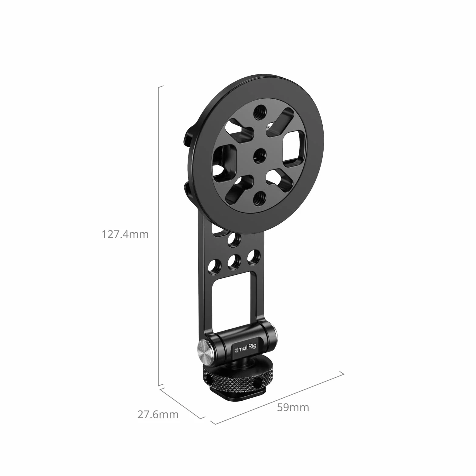 SMALLRIG Uchwyt magnetyczny Metal Phone Mount z mocowaniem na zimną stopkę, regulowany obrotowy uchwyt na statyw do iPhone'a, monitorowanie kamery, statywy, stabilizatory - 5156