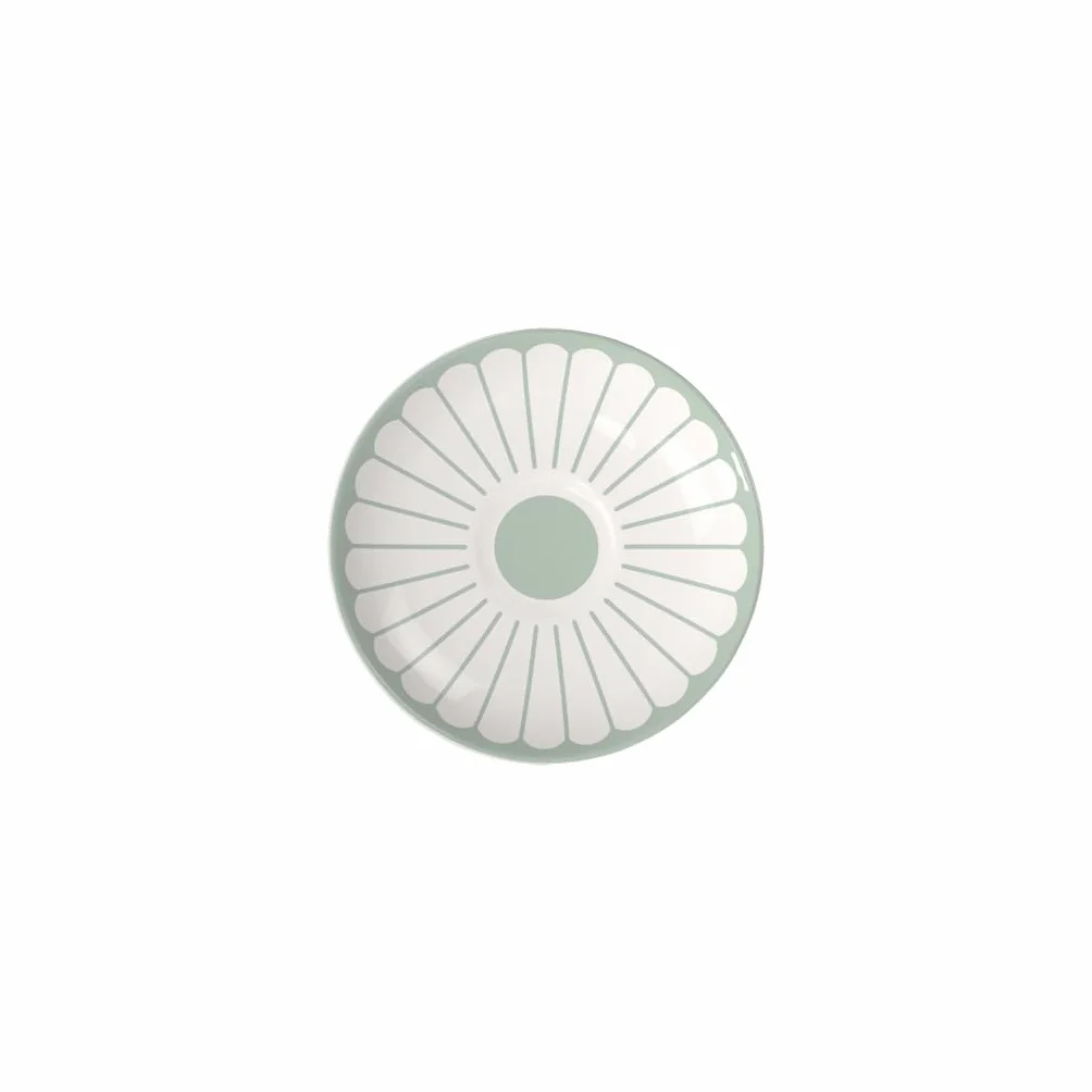 Villeroy & Boch - Fleur vert spodek do filiżanki do espresso zielony, do zmywarki i mikrofalówki, podstawka pod filiżankę espresso, talerzyk serwowania, kwiatowy wzór, porcelana Premium