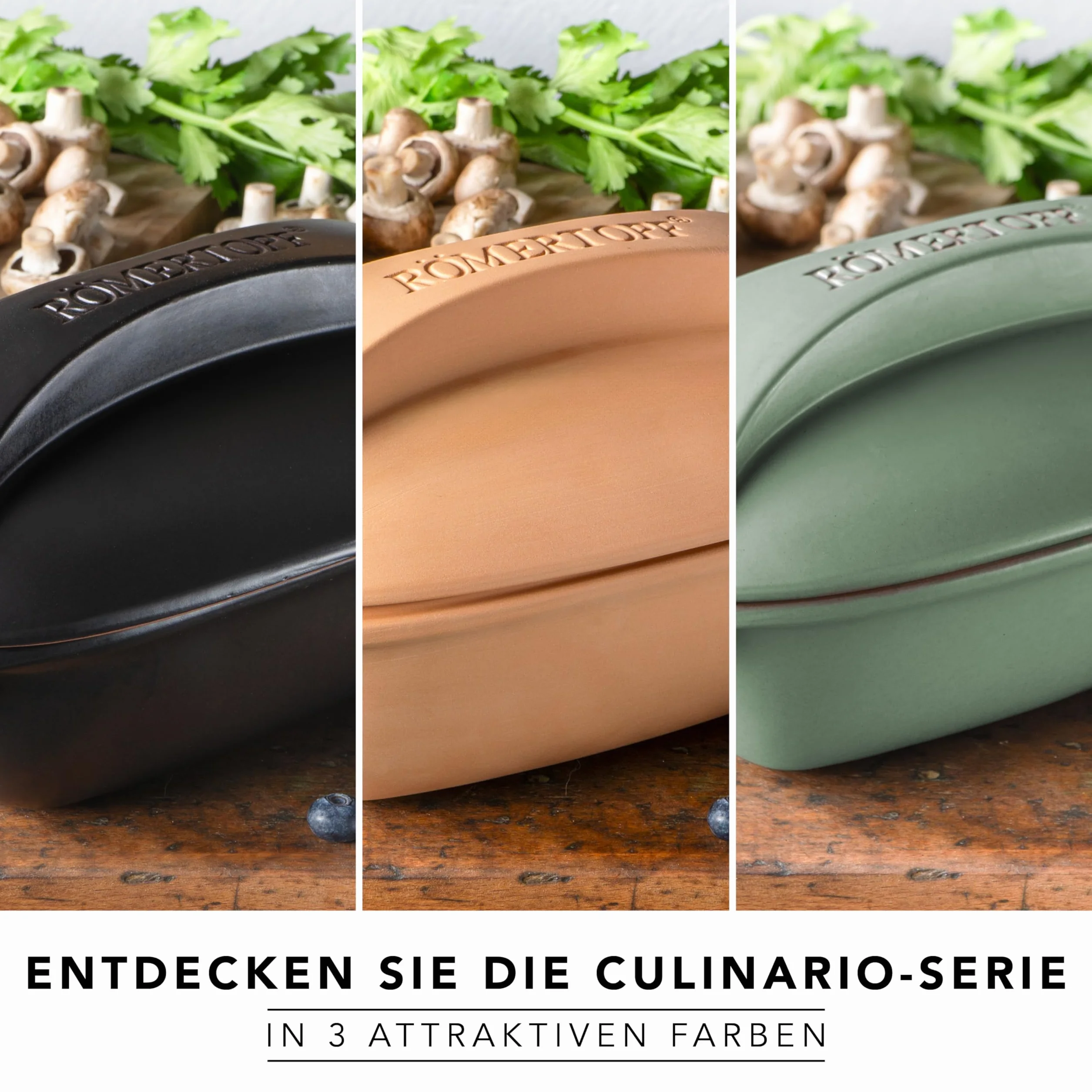 Garnek rzymski CULINARIO brytfanna 3L z pokrywką ceramiczną do duszenia, smażenia i gotowania na parze