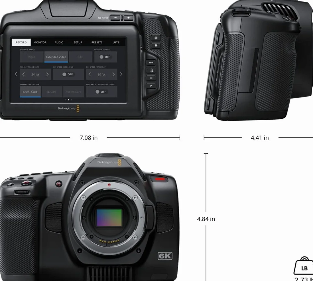 Blackmagic Design Kieszonkowa kamera kinowa 6K Pro
