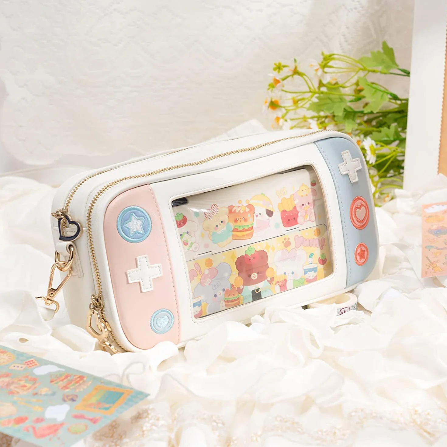 GeekShare Play Game Crossbody Torba do przenoszenia Kompatybilna z Nintendo Switch/Switch OLED - Portable Hardshell Smukły futerał podróżny Fit Switch Konsola i akcesoria do gier