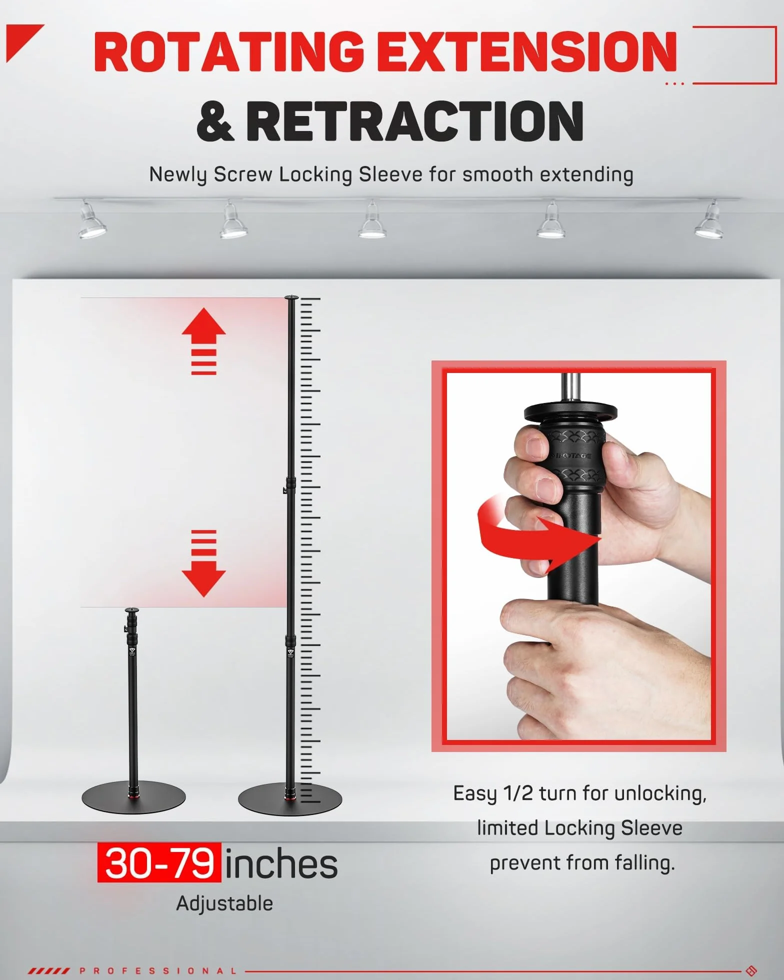 iFootage Monopod 201,6 cm/79,4 cala, 2 szt