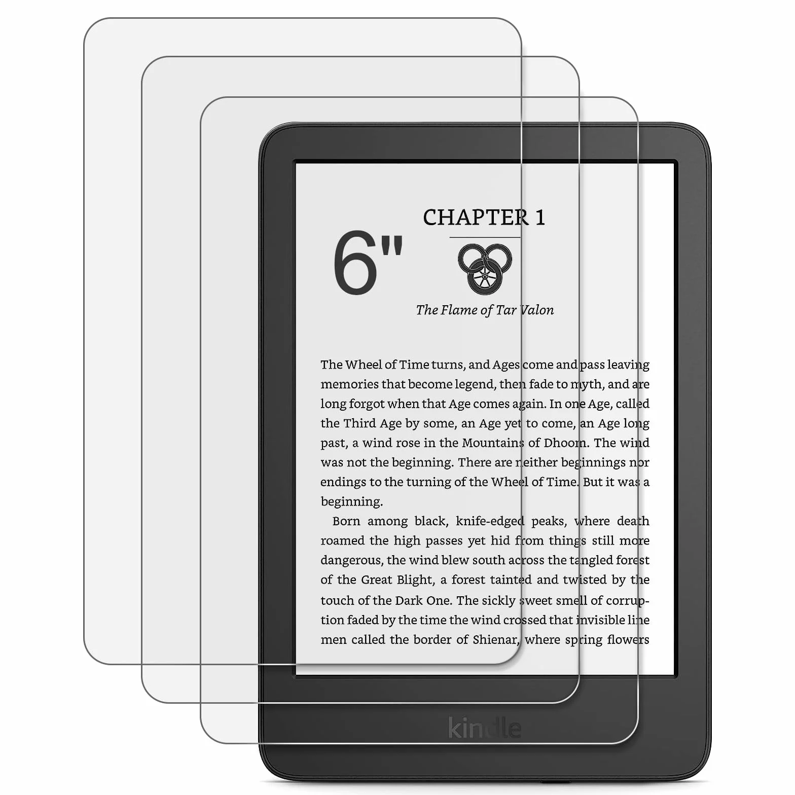 CoBak 3 sztuki nieoślepiających, matowa ochrona ekranu do 6-calowego Kindle 11. generacji 2022, Kobo Nia i PocketBook – wysoka przejrzystość, odporność na odciski palców – folia PET bez temperowania
