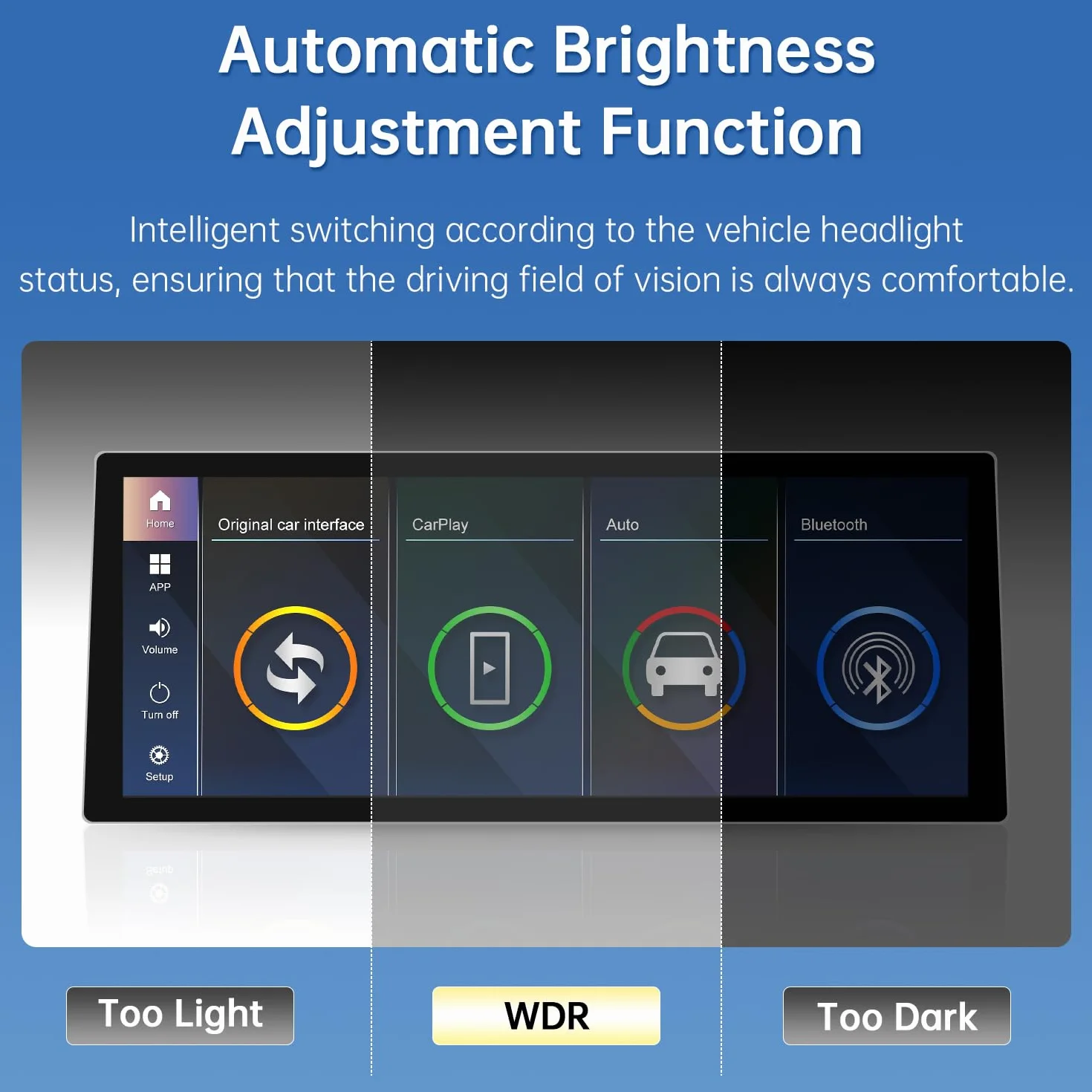 Road Top Ekran CarPlay, 12,3-calowe radio samochodowe stereo dla BMW X5/X6 serii E70/E71 z systemem CIC (2009-2014 rok), radio samochodowe z wąską ramką dla CarPlay/Android Auto/MirrorLink