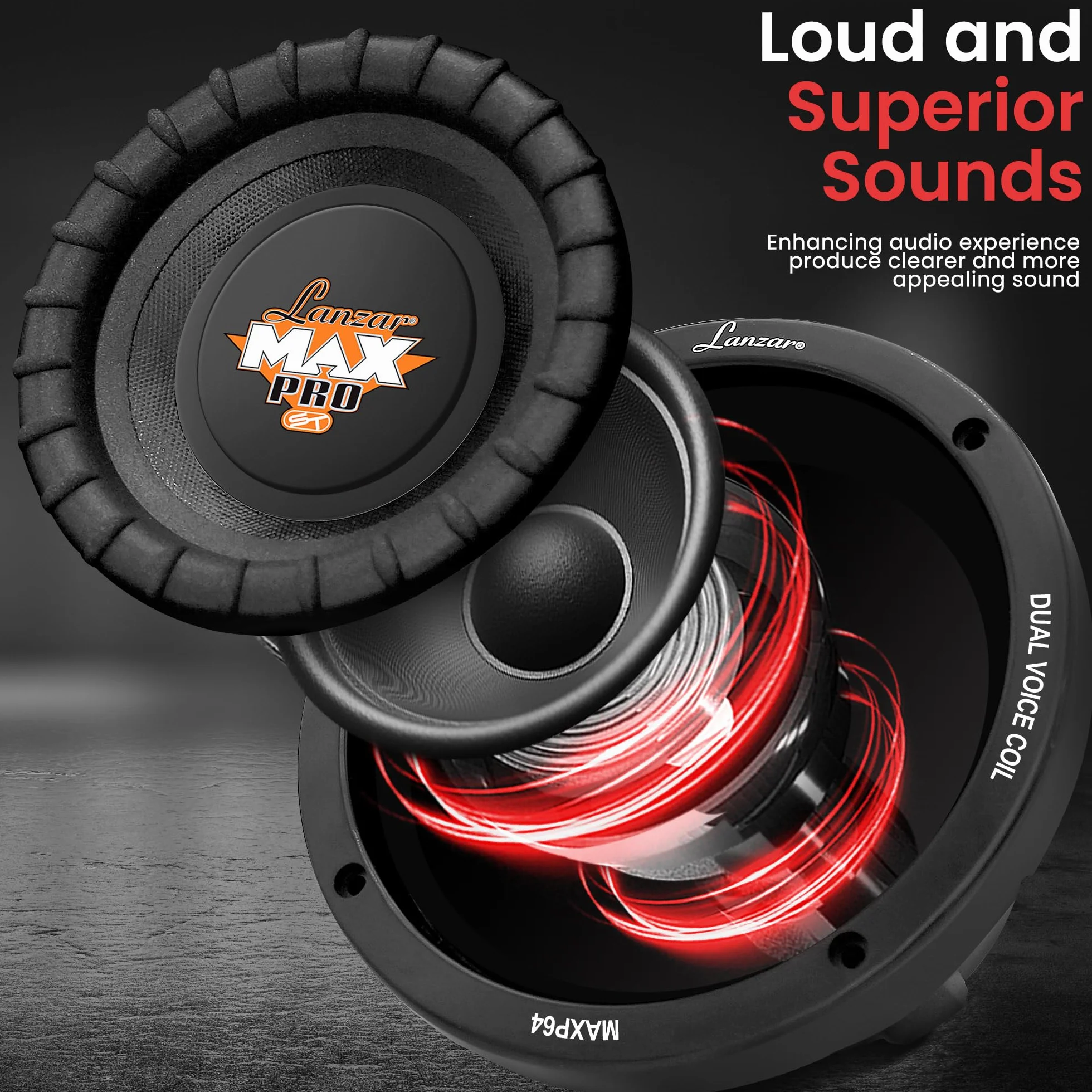 Pyle Max Pro Subwoofer Samochodowy, Czarny, 6,5"