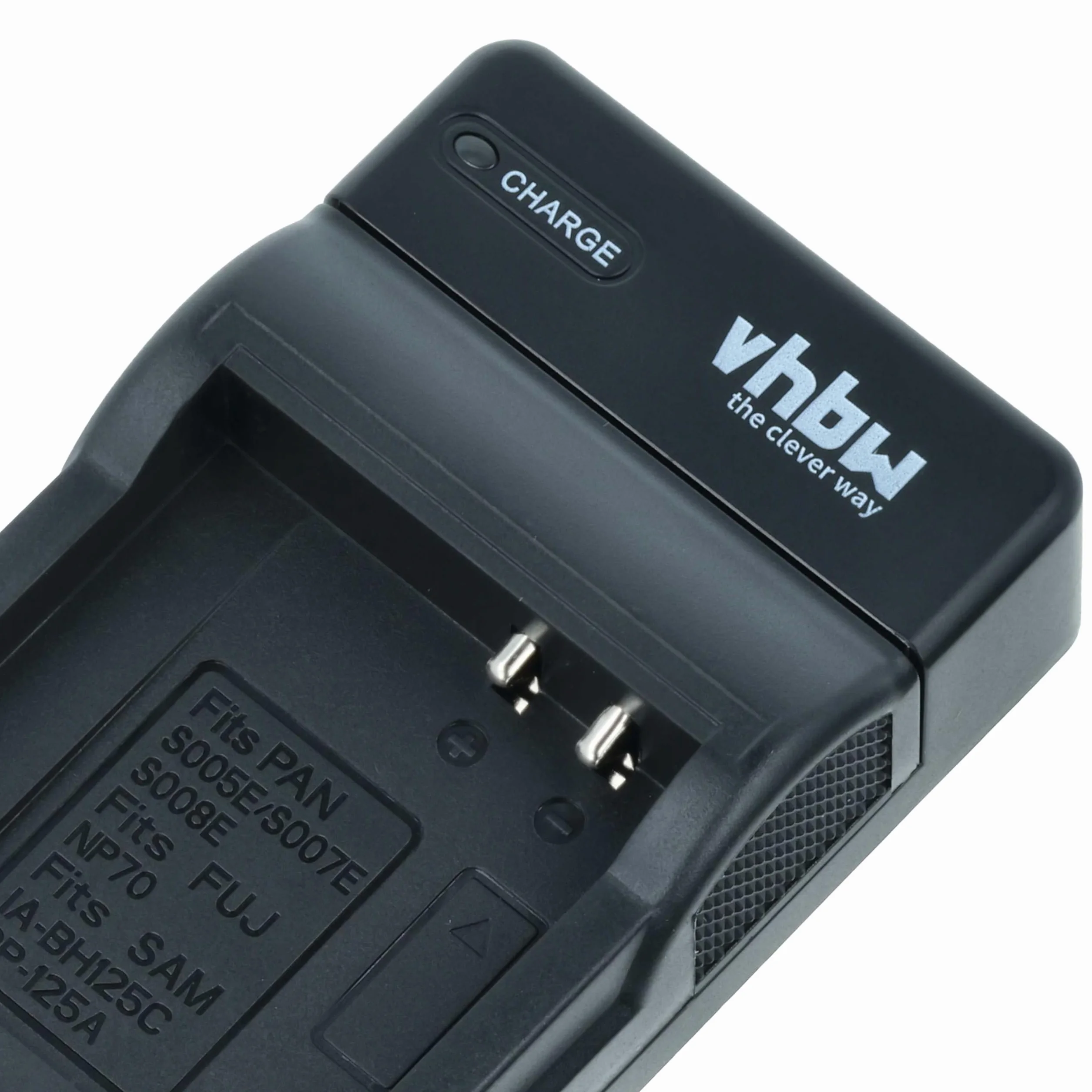 vhbw Ładowarka USB kompatybilna z kamerą Ricoh CX1, CX2, DX-1G, DX-2G, GR, digital II, III, IV, GX100 kamera/akumulator - ładowarka, wskaźnik ładowania
