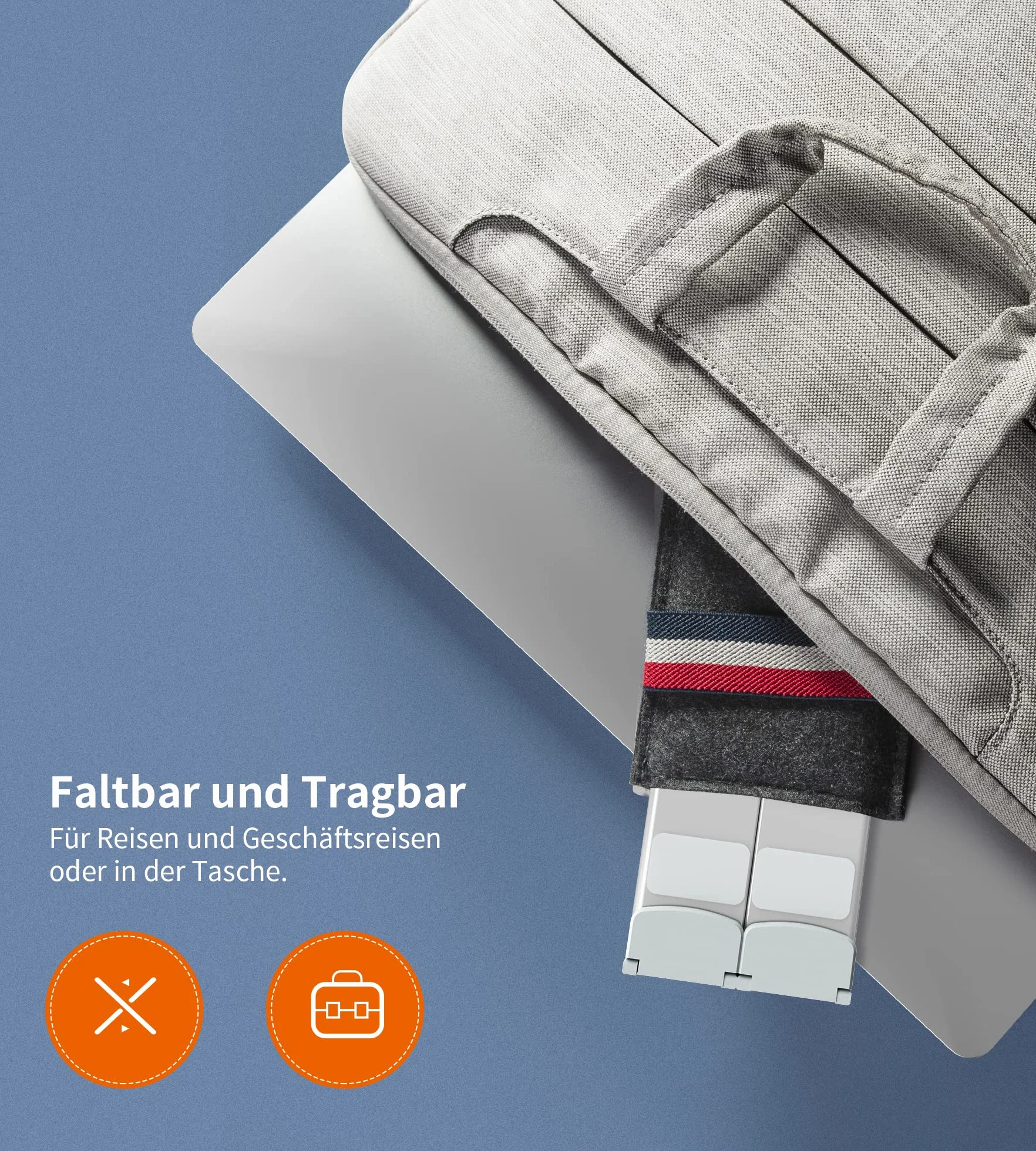 BHHB Stojak na laptopa, 6-poziomowa regulacja wysokości, stojak chłodzący z wentylowanego aluminium, kompatybilny z MacBook, HP, iPad, 9-17 cali (srebrny)