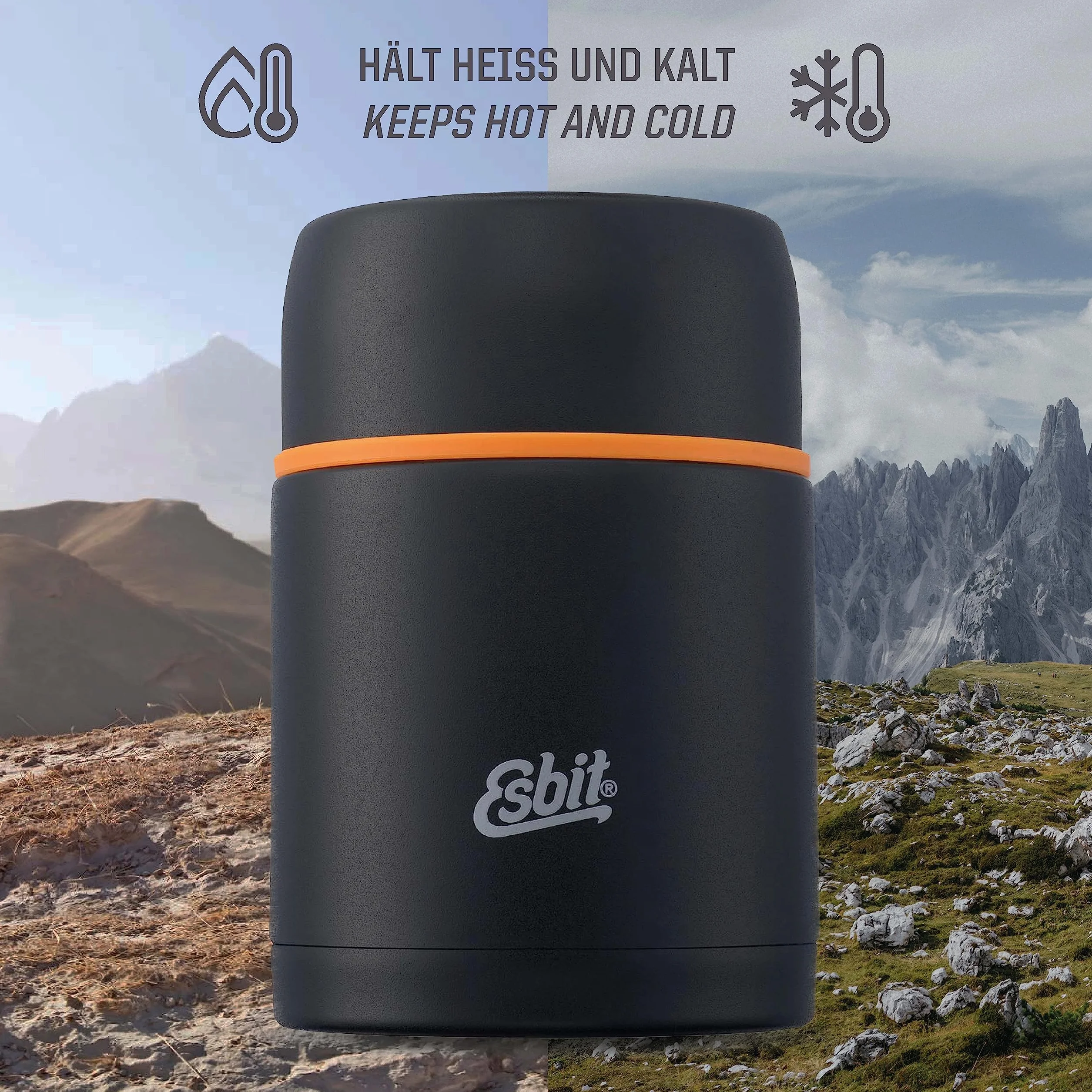 Esbit Termos na Żywność 500 ml Czarny
