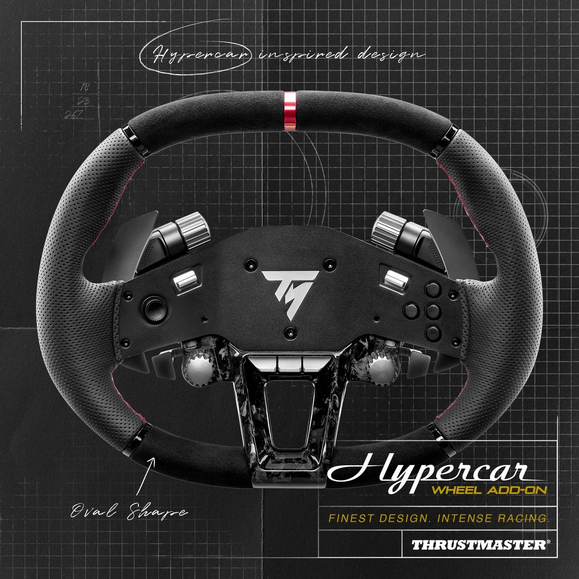 Thrustmaster Hypercar Wheel Add-On, Koło Kierownicy Klasy Premium, Do PC i Konsol