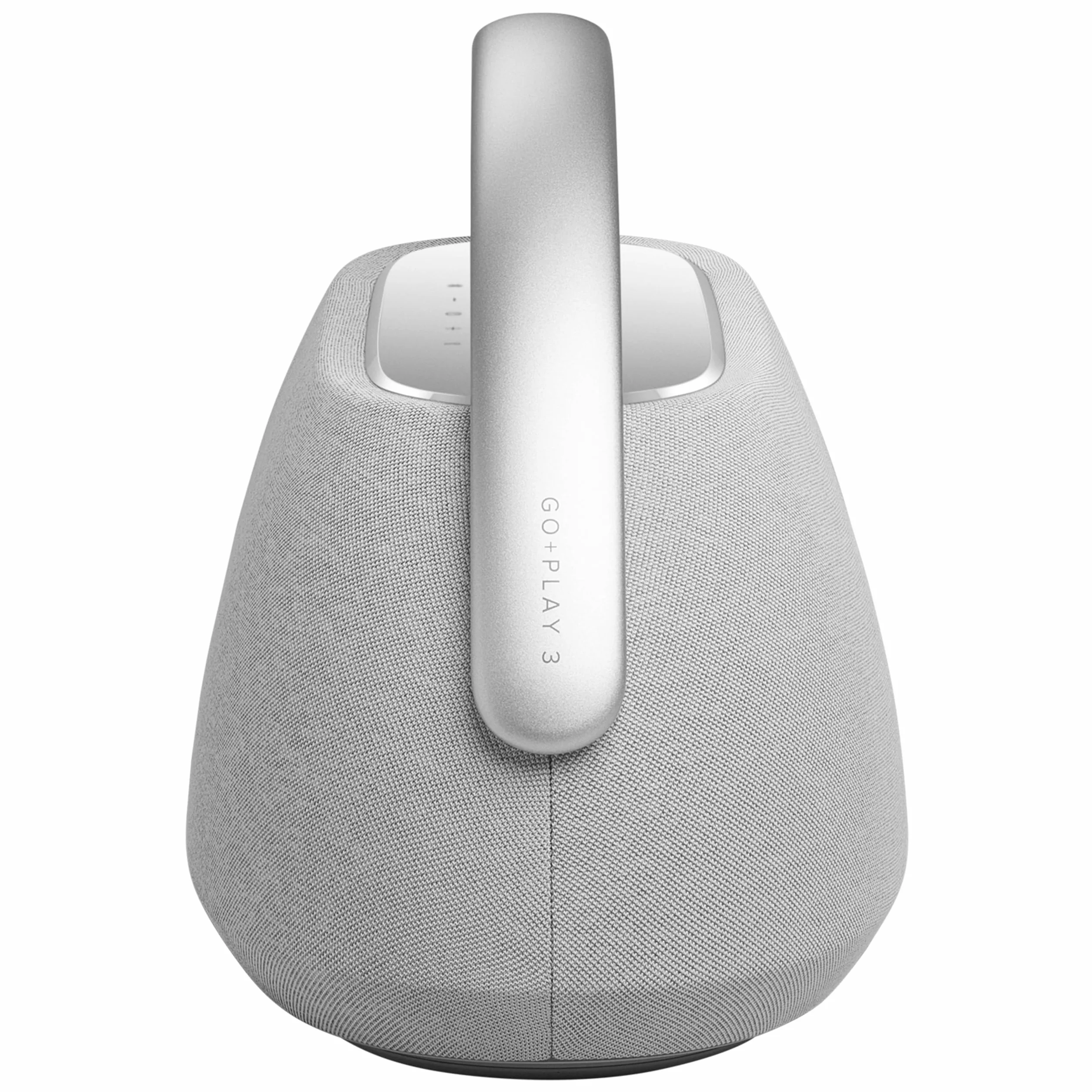 Harman Kardon Go+ Play 3 Bezprzewodowy Głośnik Bluetooth z Mikrofonem, USB, Wbudowanym Akumulatorem, 8h Odtwarzania i Dźwiękiem Stereo, Szary