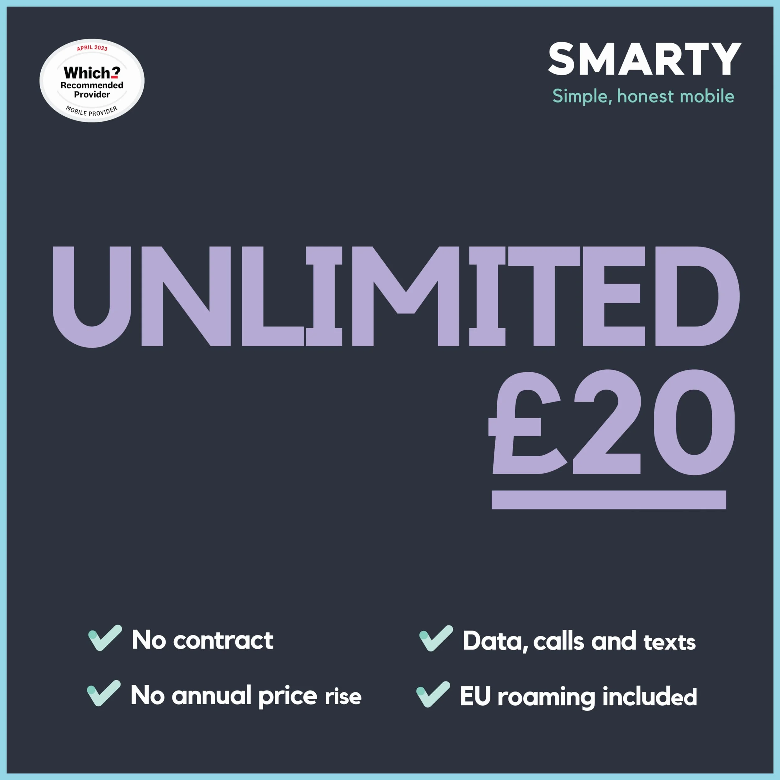 SMARTY 5G/4G Data Sim, Oferty danych Nieograniczone połączenia i SMS-y, BEZ kontroli kredytowej, BEZ umowy, Zapłać po aktywacji SIM