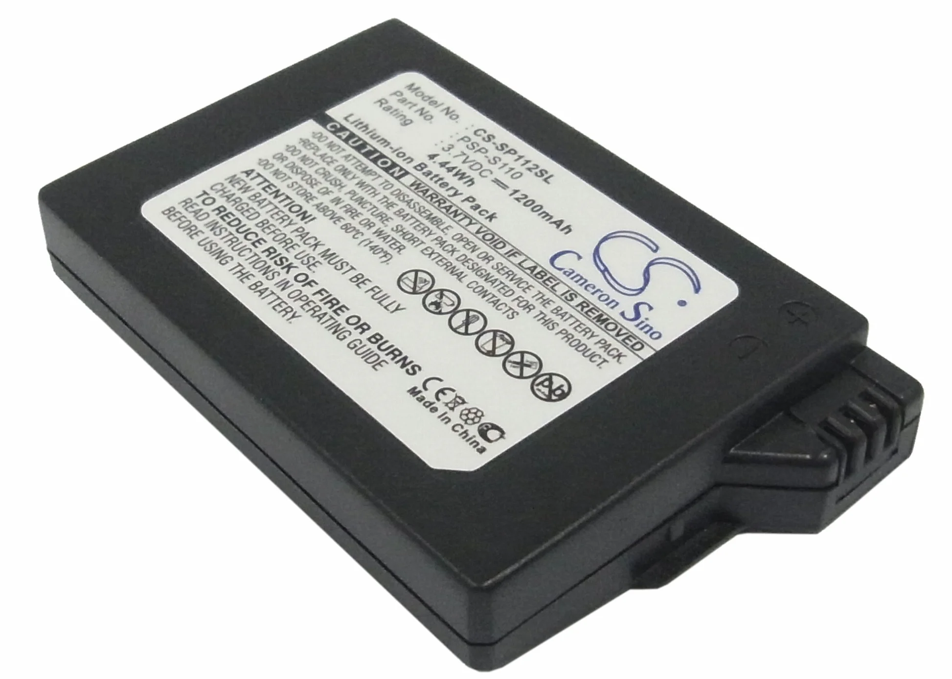 Cameron Sino akumulator do Sony Lite, PSP 2th, PSP-2000, PSP-3000, PSP-3001, PSP-3004, PSP-3008, Silm PN:Sony PSP-S110 1200mAh / 4.44Wh