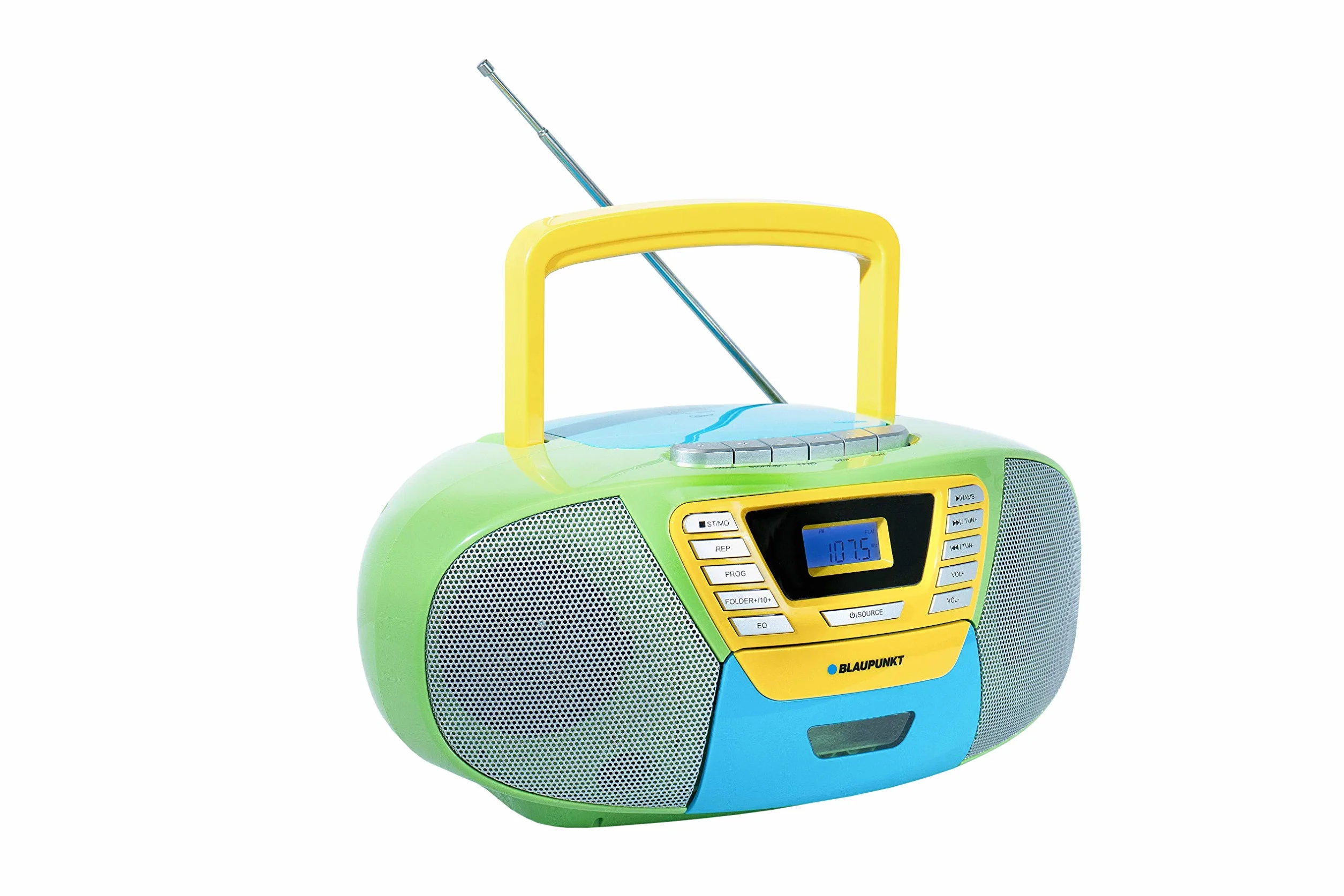 Blaupunkt B 120 MC przenośny odtwarzacz z Bluetooth | magnetofon | funkcja audiobooka | odtwarzacz CD z USB | małe radio | Aux In | radio PLL FM | kolorowy