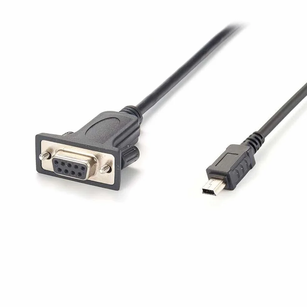Elecbee Mini USB na RS232 adapter szeregowy, gniazdo RS232 DB9, kabel konwertera, połączenie kabli między urządzeniami, 1 metr