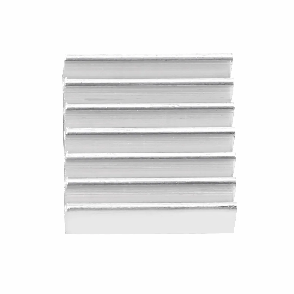 12 szt. Zestaw radiatora aluminiowego z klejem z tyłu Radiator 14 × 14 × 6 mm