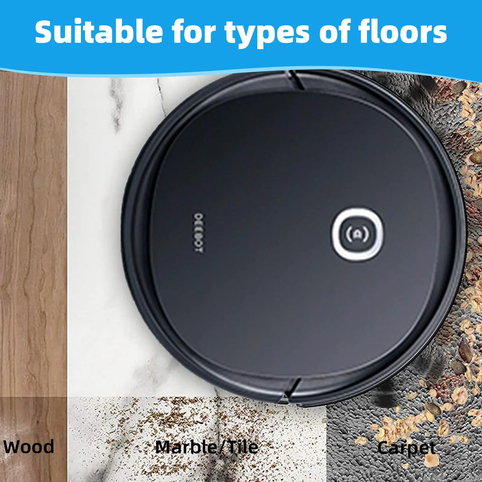 Ecovacs X1 X1e OZMO N10 N8 N5 T20 T10 T9 T8 T5 950 Omni Plus Turbo Pro szczotka gumowa główna pokrywa czarny